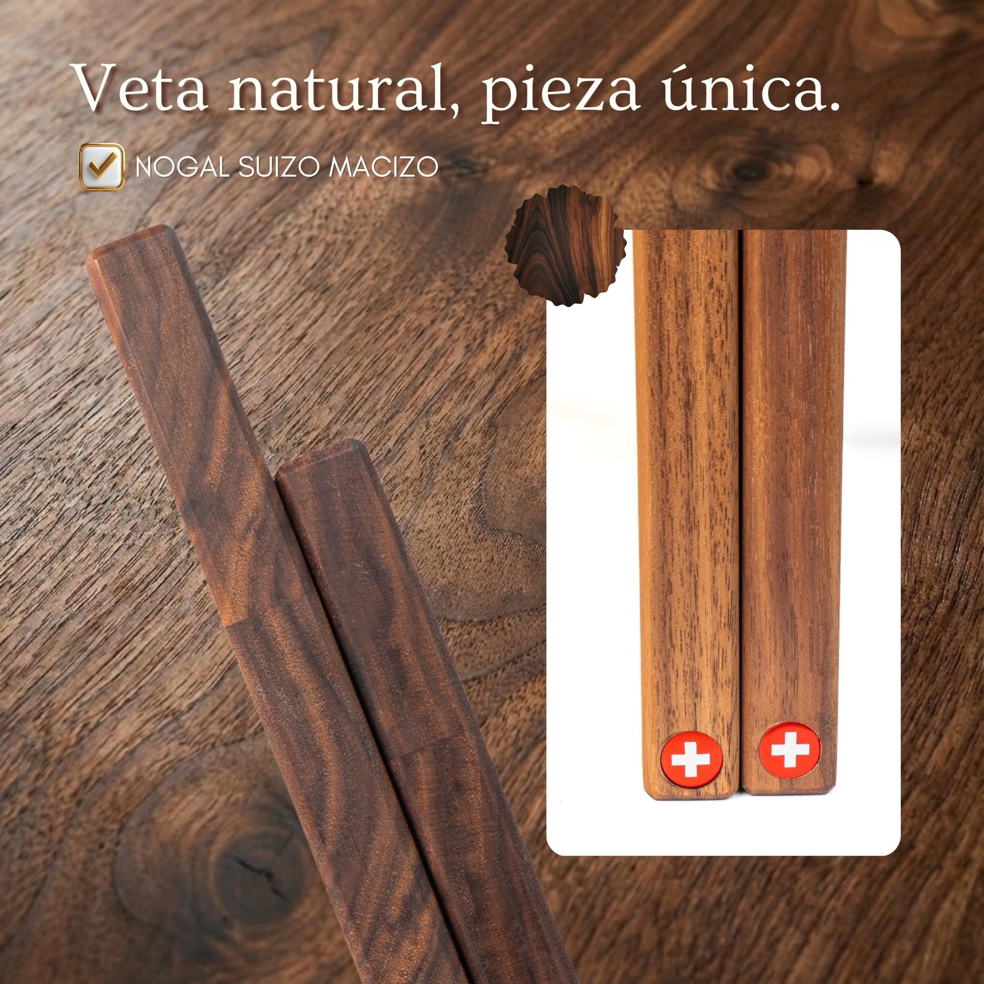 PAVLOVA’S Set de Tablas de Corte y Servicio en Nogal – 2 Piezas (40×25/30×20 cm) – Artesanía Suiza – Acabado en Aceite Alimentario – Caja de Regalo – Garantía 10 Años – Edición Limitada
