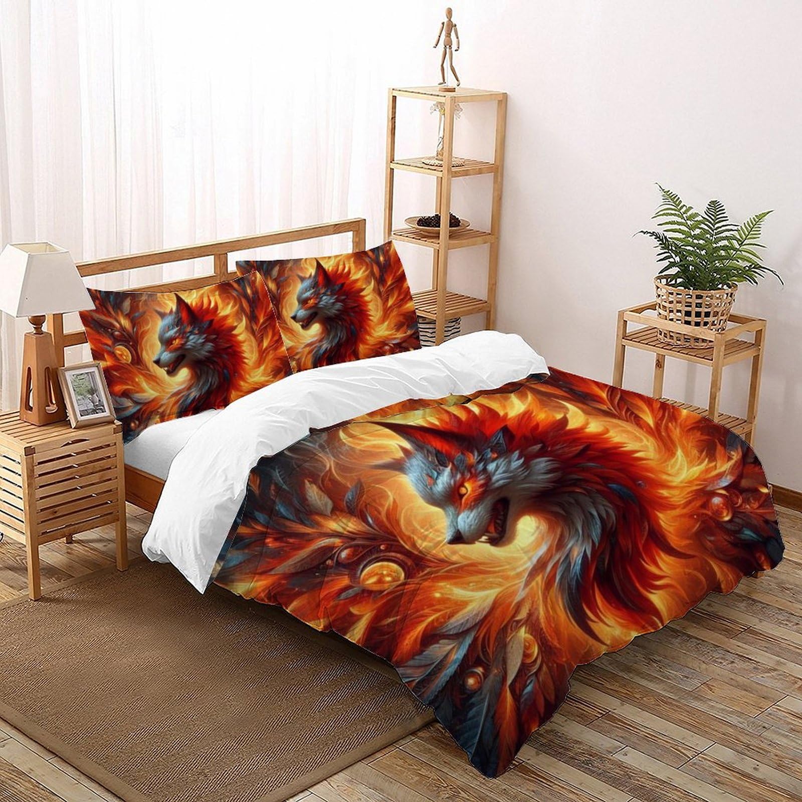 Housse de couette 260x220cm Animaux de la forêt pour créer une ambiance nature dans la chambre