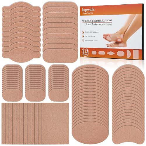 Jupwalz 112 Sheets Moleskin in 6 Shapes
