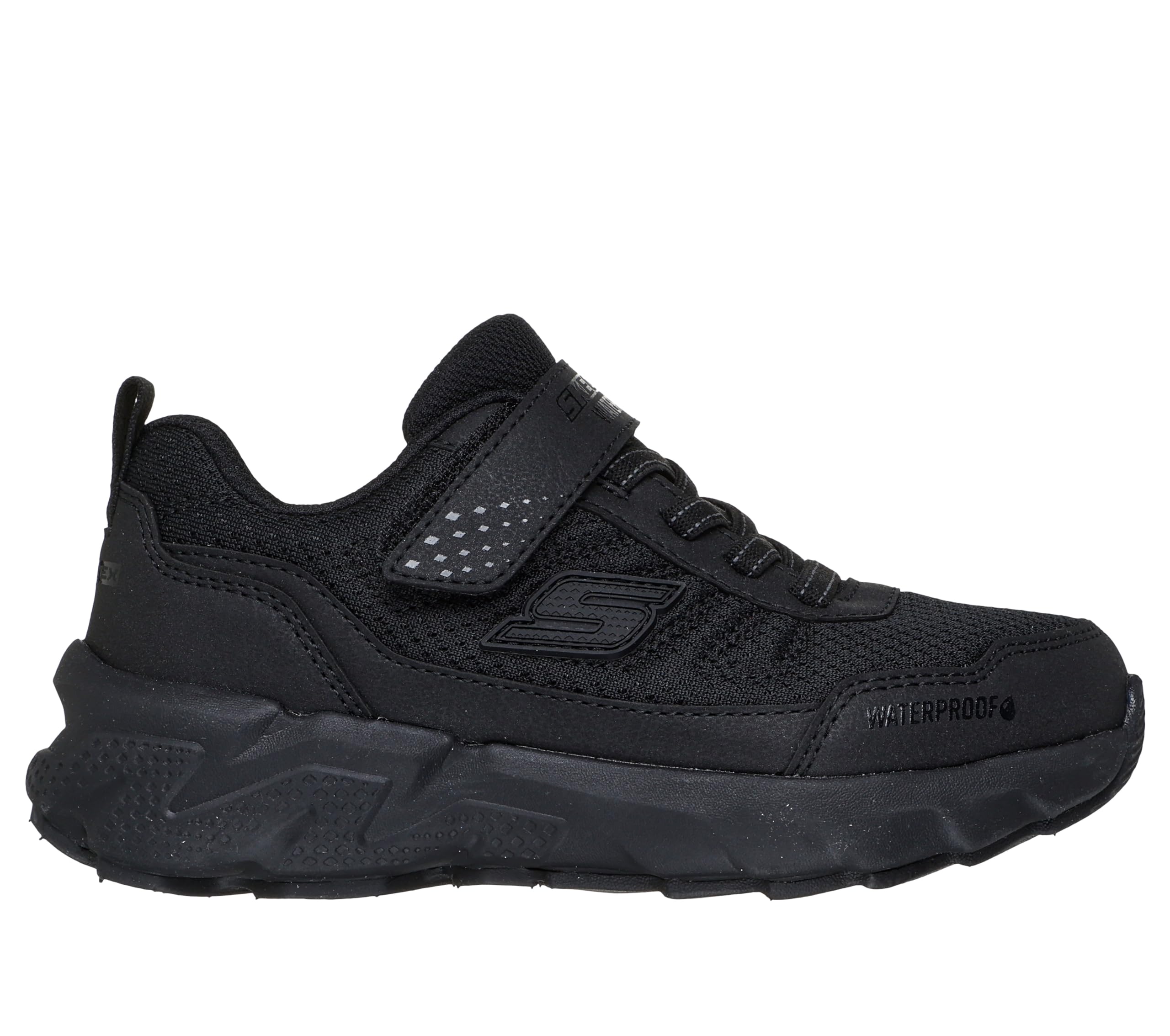 Skechers Boys Kids' Elite Sport Tread Low-Top Trainers - Black - 2 (35)