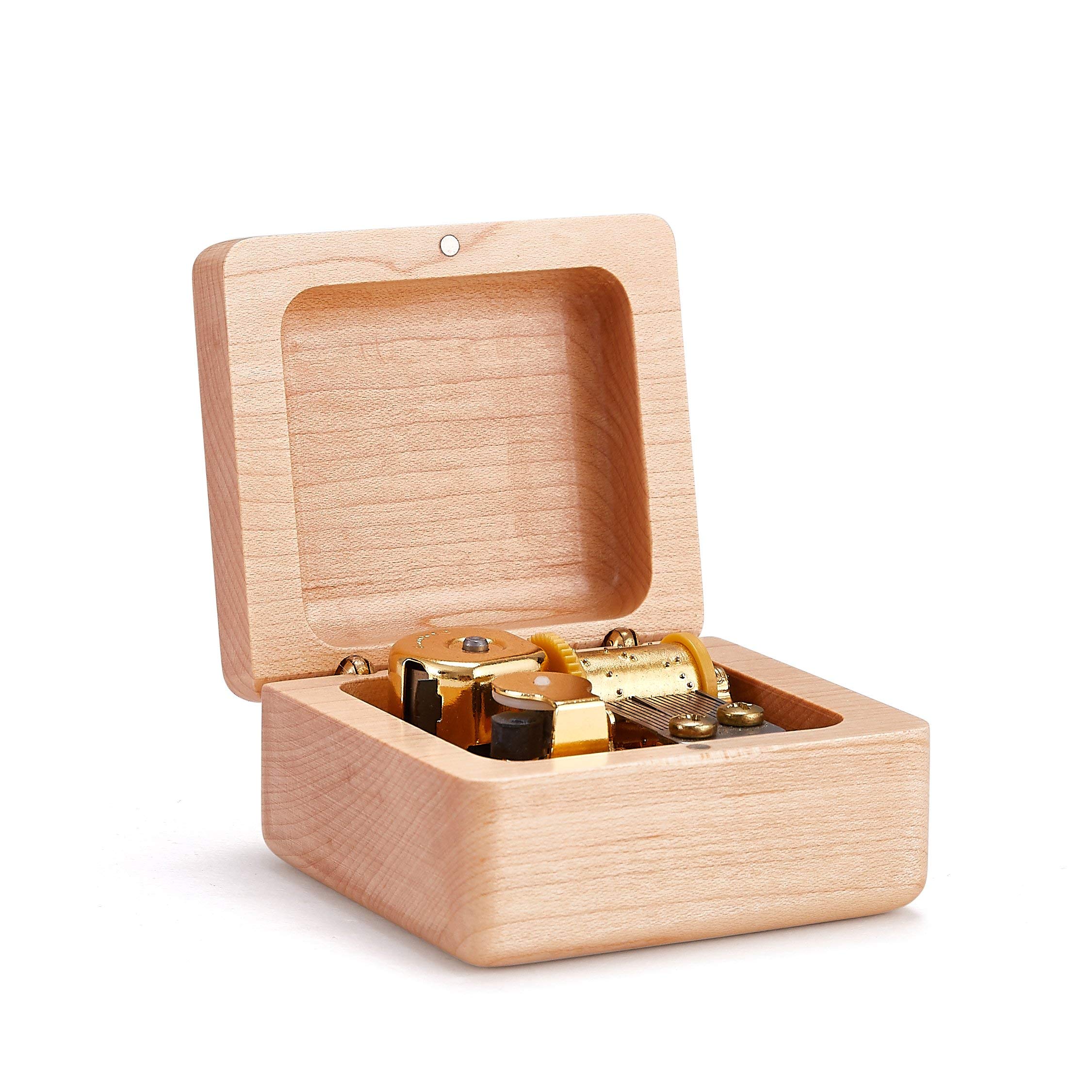 Amazon | オルゴールQunqene オルゴール 癒し系 木製 カノン