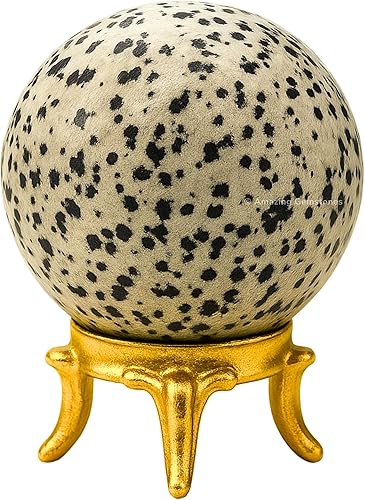 Vista 464 de Amazing Gemstone Black Tourmaline Crystal Ball with Stand - 2" Inches Crystal Sphere Meditation Balls for Witchcraft and Decorative Balls