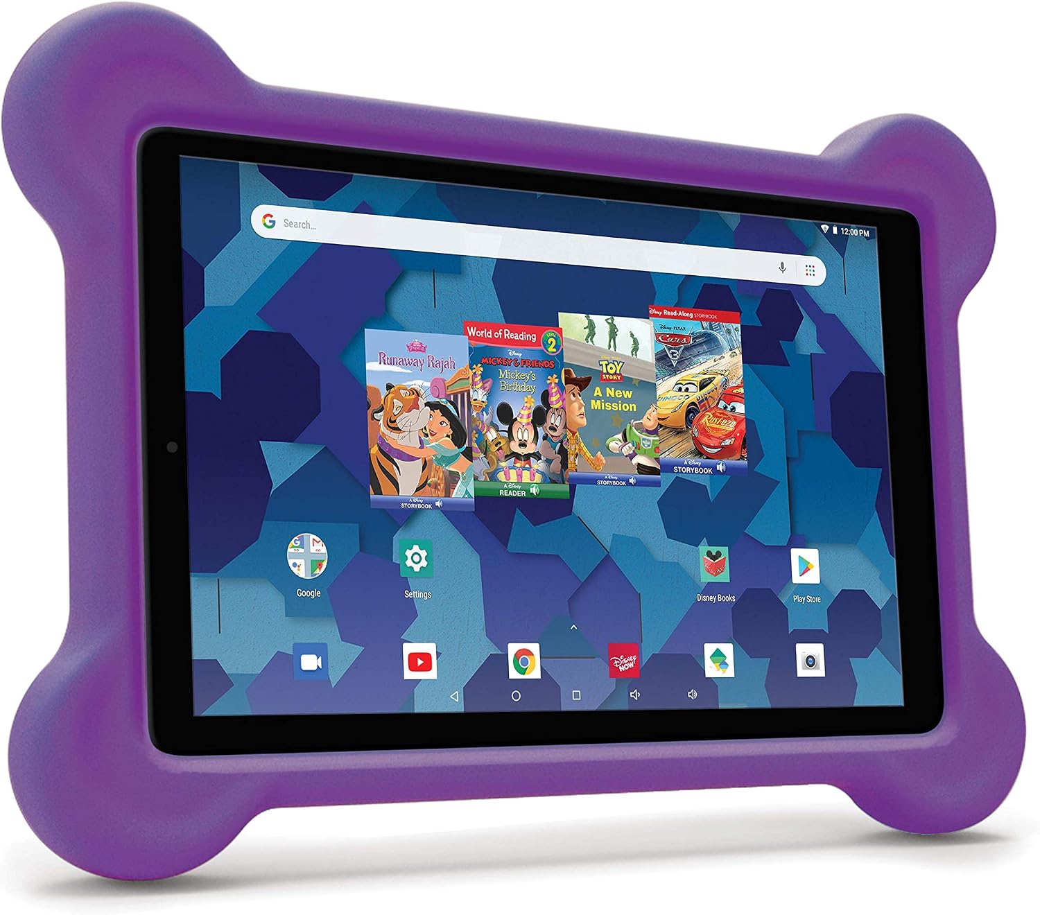 RCA Android Tablet Bundle (10″ Tablet, Audio Books, Bumper Case, Headphones) – Disney Edition (Purple)
