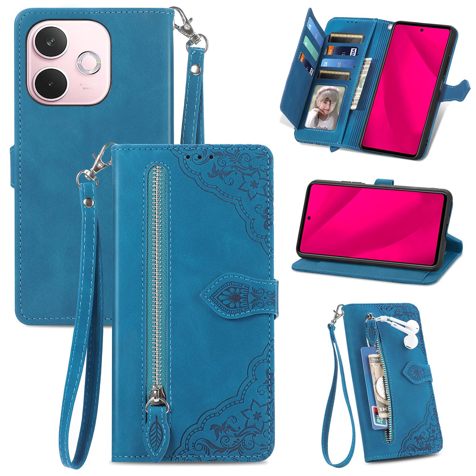 Cover Per OPPO Find X5 Pro Custodia Flip Caso In PU Pelle Portafoglio H 967197