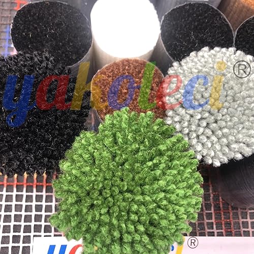 Miniatura 4 de YAKOLECI Kits de ganchos de pestillo para adultos, impresión en color, manualidades, costura, artes, alfombra de costura para decoración del hogar,