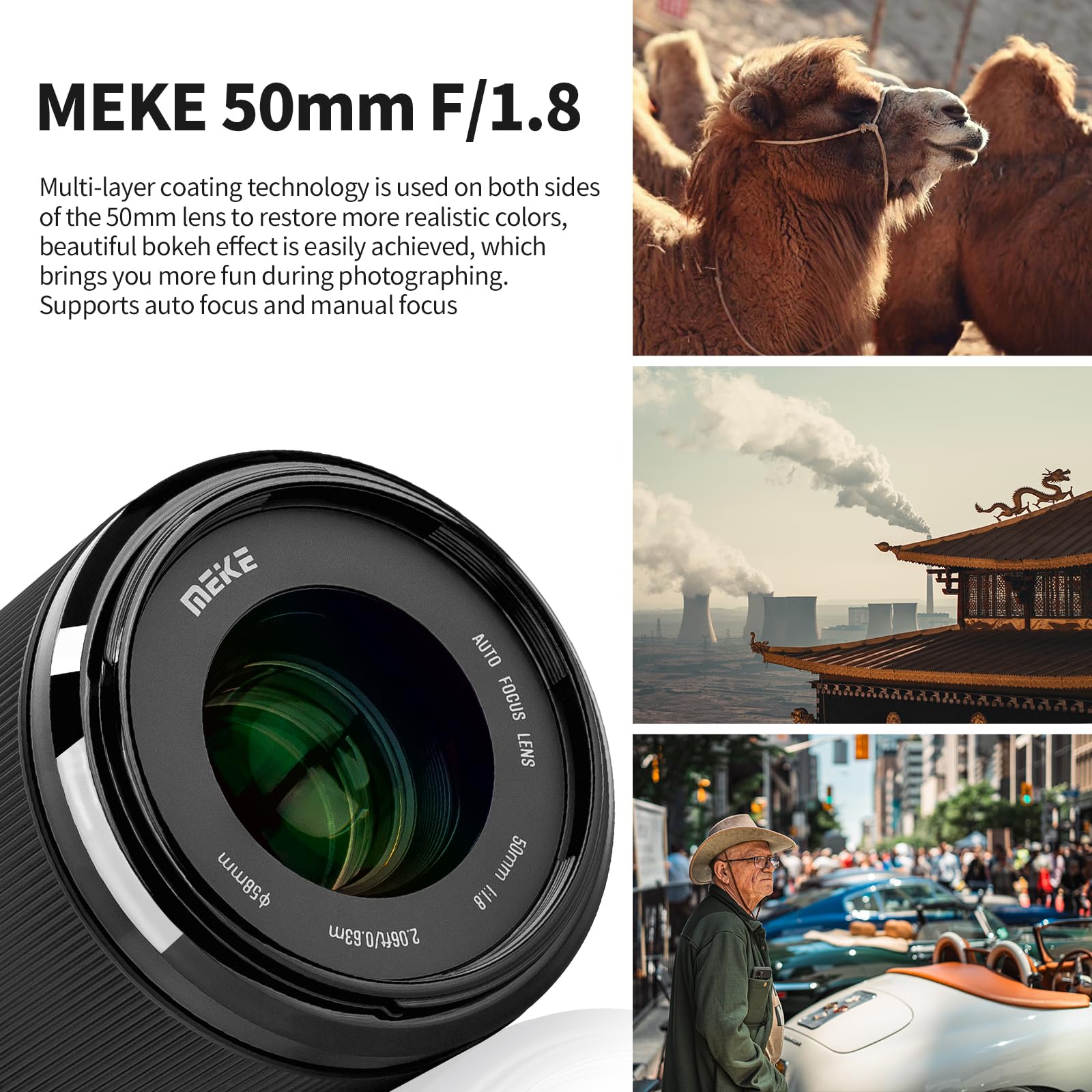 Amazon.co.jp: Meike 50mm F1.8 オートフォーカス STM ステッピング