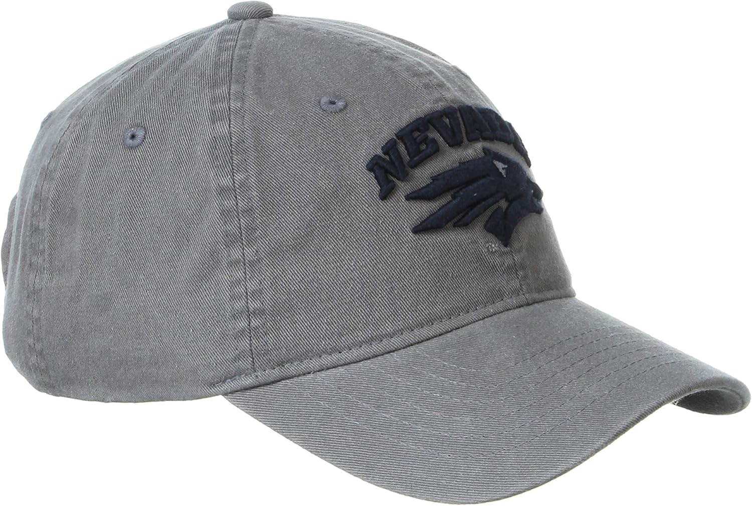 NCAA Nevada Wolfpack Mens Adjustable Scholarship Hat Charcoal, Nevada Wolfpack Charcoal, Adjustable - Image 4