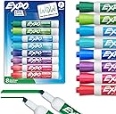 EXPO Dry Erase Markers, Low Odor Ink, Assorted Colors, Chisel Tip, 8 Count - Whiteboard, Calendar, Organization, Essential Supplies for Office, School, Classroom, Teachers