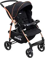 Carrinho de Bebê Burigotto RIO 22 Reversível até 22kg Preto Cobre