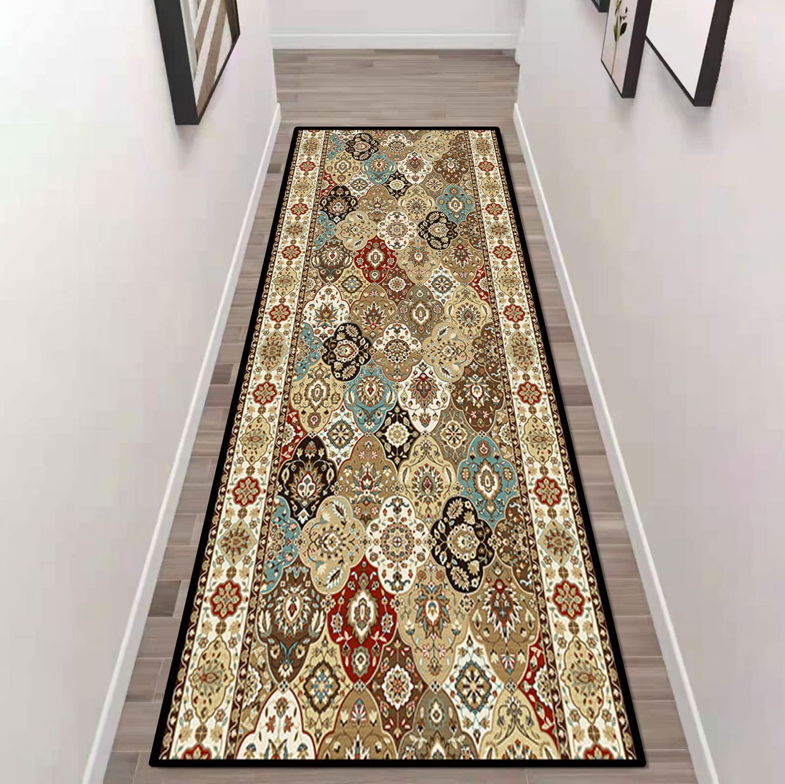 ichu Entrada Felpudos Moqueta Corredor Alfombras De Pasillo Largo Alfombras Cocina,Antideslizante-Lavable a máquina-para Pasillo,Cocina,Entrada