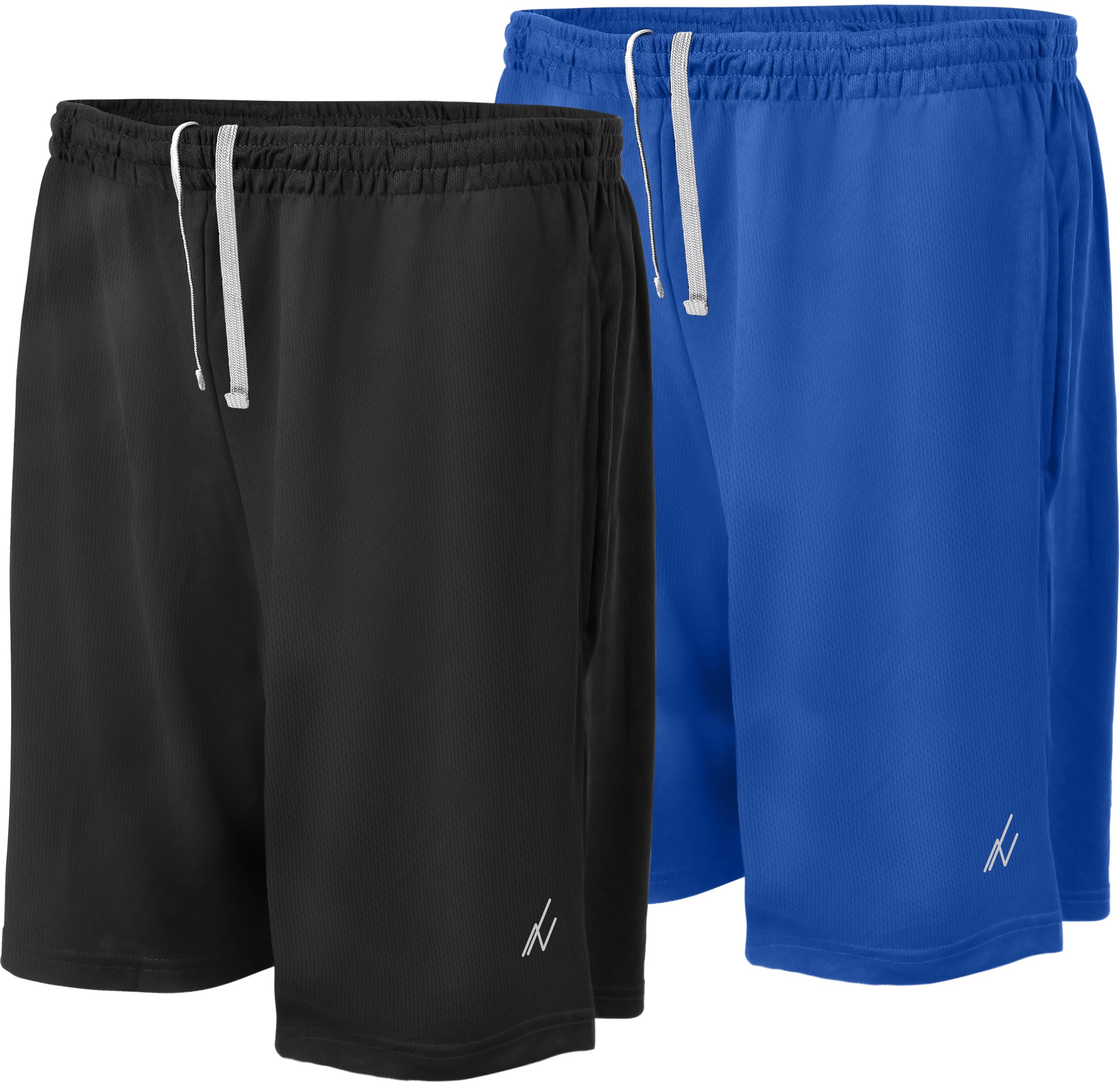 NY Threads Men's Athletic Shorts with Pockets, Basketball, Running and Gym Shorts, Lightweight and Quick Dry Workout Shorts
