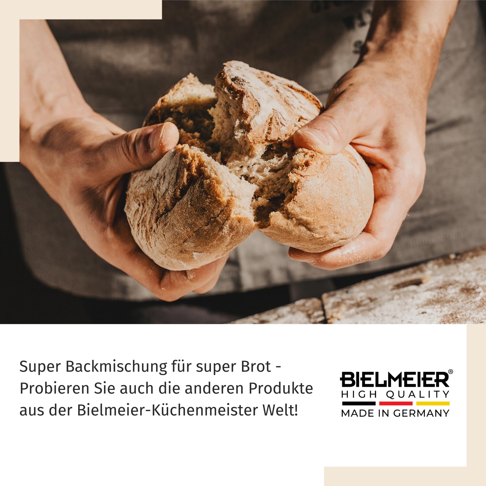 BIELMEIER KÜCHENMEISTER Brotbackmischung Kennenlernset 12 x 1000 g für Brotbackautomat & Ofen