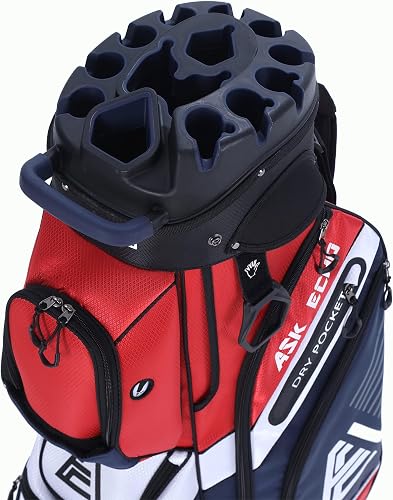 ASK ECHO T-Lock Bolsa de carrito de golf con organizador de 14 vías — Deportes y aire libre