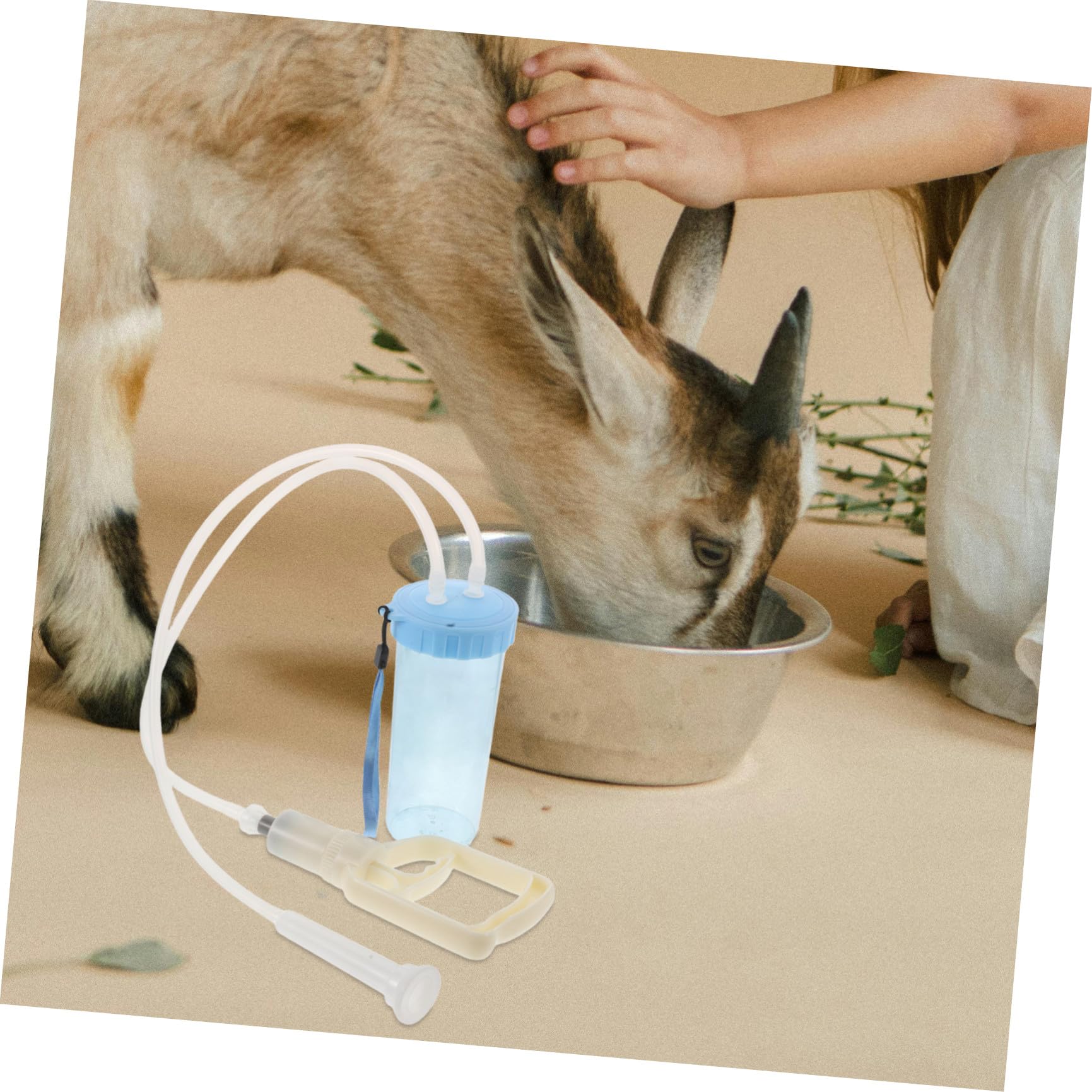 Toyvian Machine à Traire Manuelle pour Chèvres et Brebis Pièces Détachées et Accessoires pour Matériel de Traite Portable et Collecte de Lait Rapide