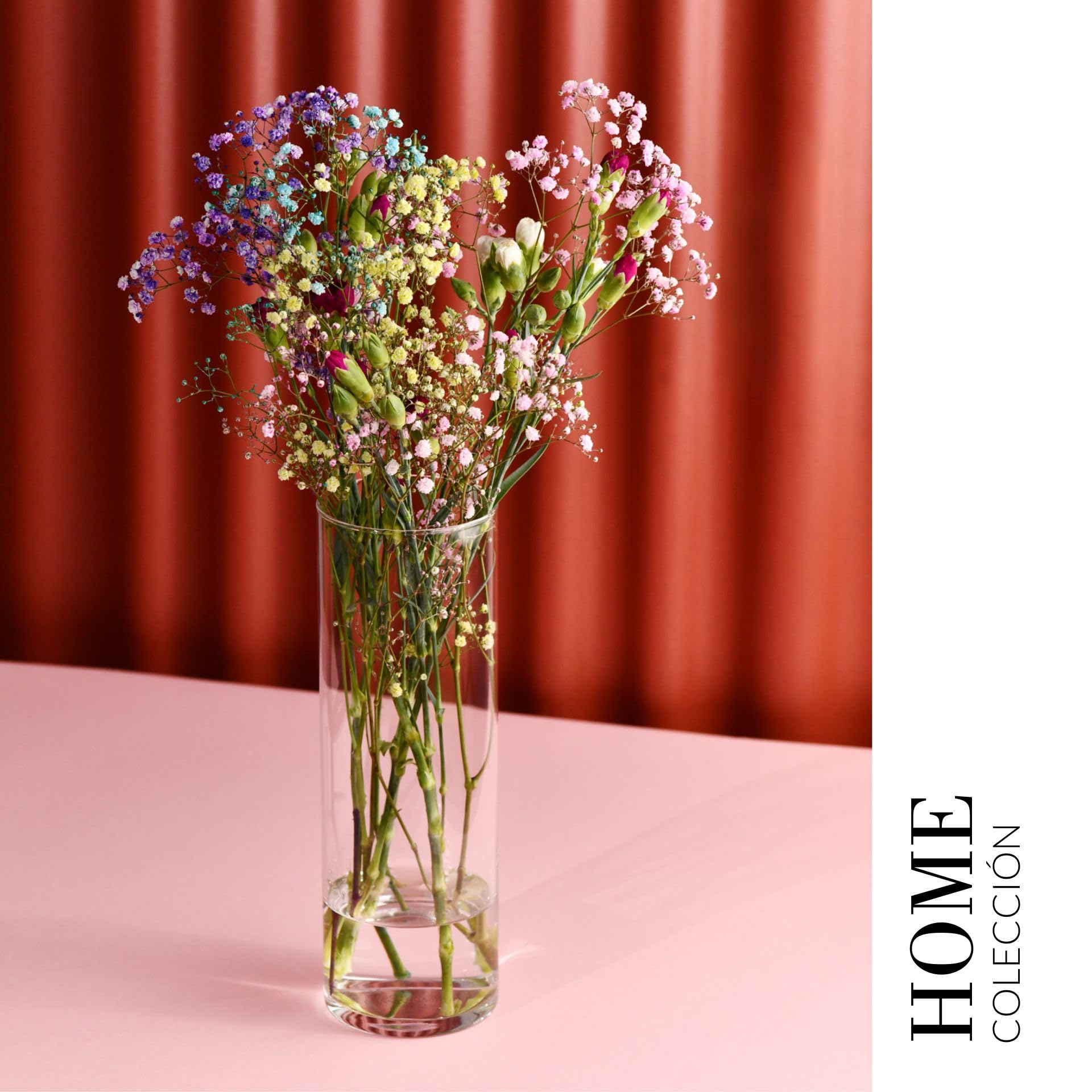 KROSNO Jarrón para Flores, 30 cm, Hecho a Mano, Colección Home