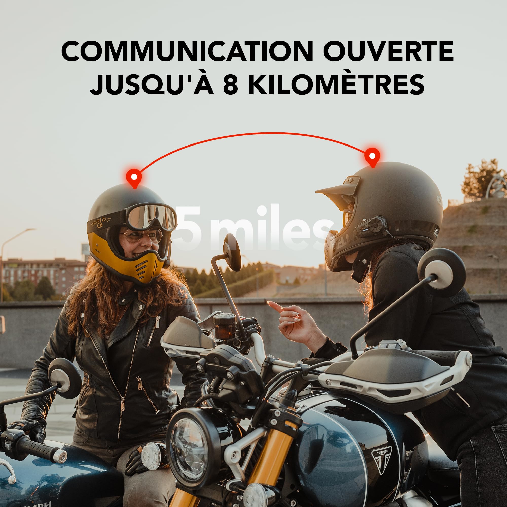 SENA Adult Spider Système intercom Mesh pour Motos, Noir, Pack Simple (2022)