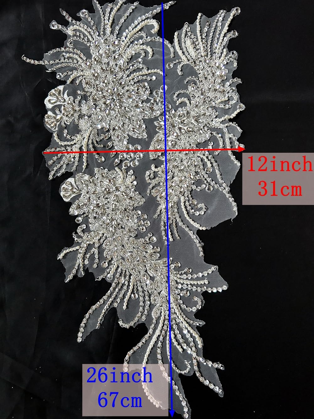 Handgefertigte Strass-Applikationen - Zum Aufnähen Auf Kleider & Kostüme