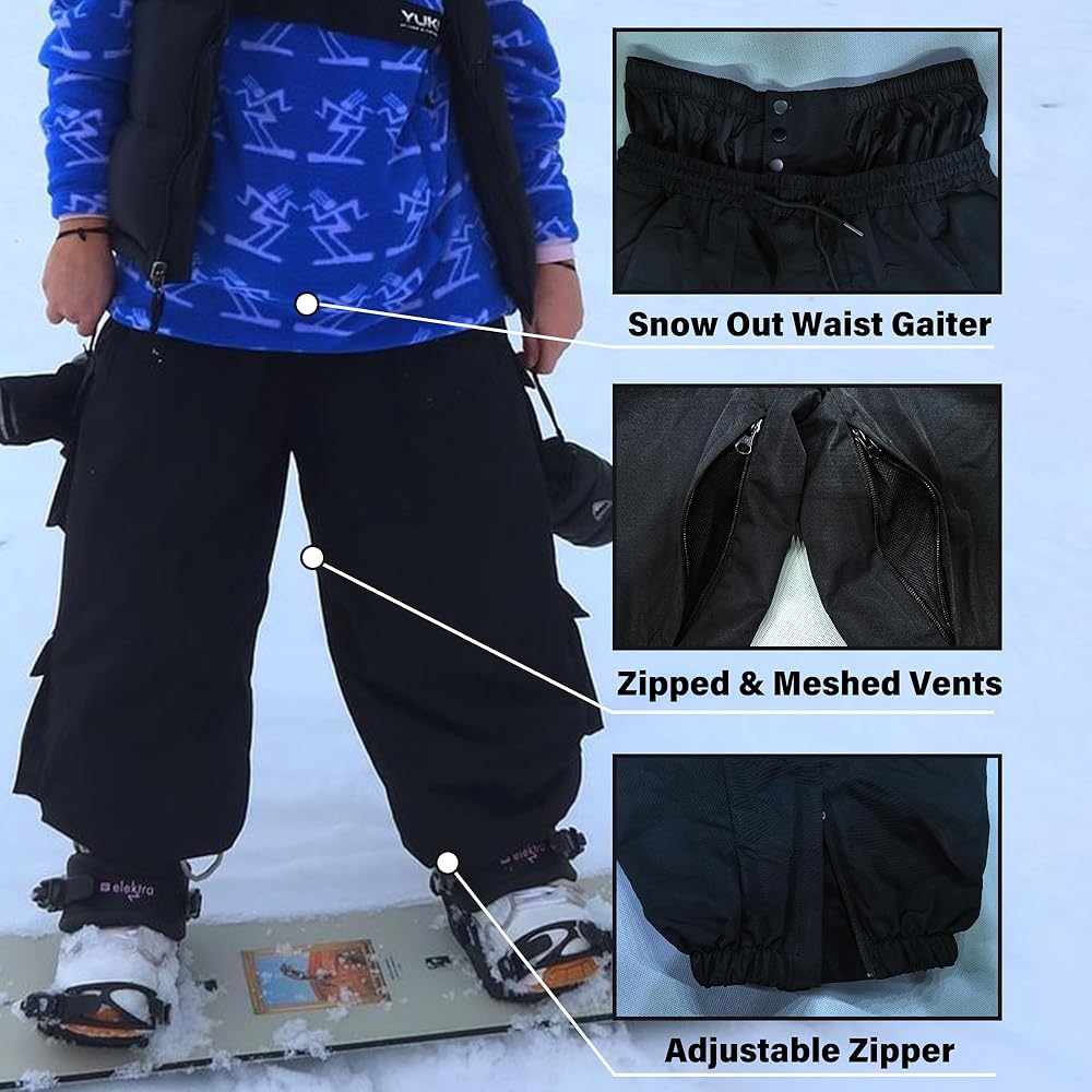 スノーボード UNISEX WIDE  PANTS M BKIV BSRABBIT ビーエスラビット スノーボード ウェア パンツ ユニ