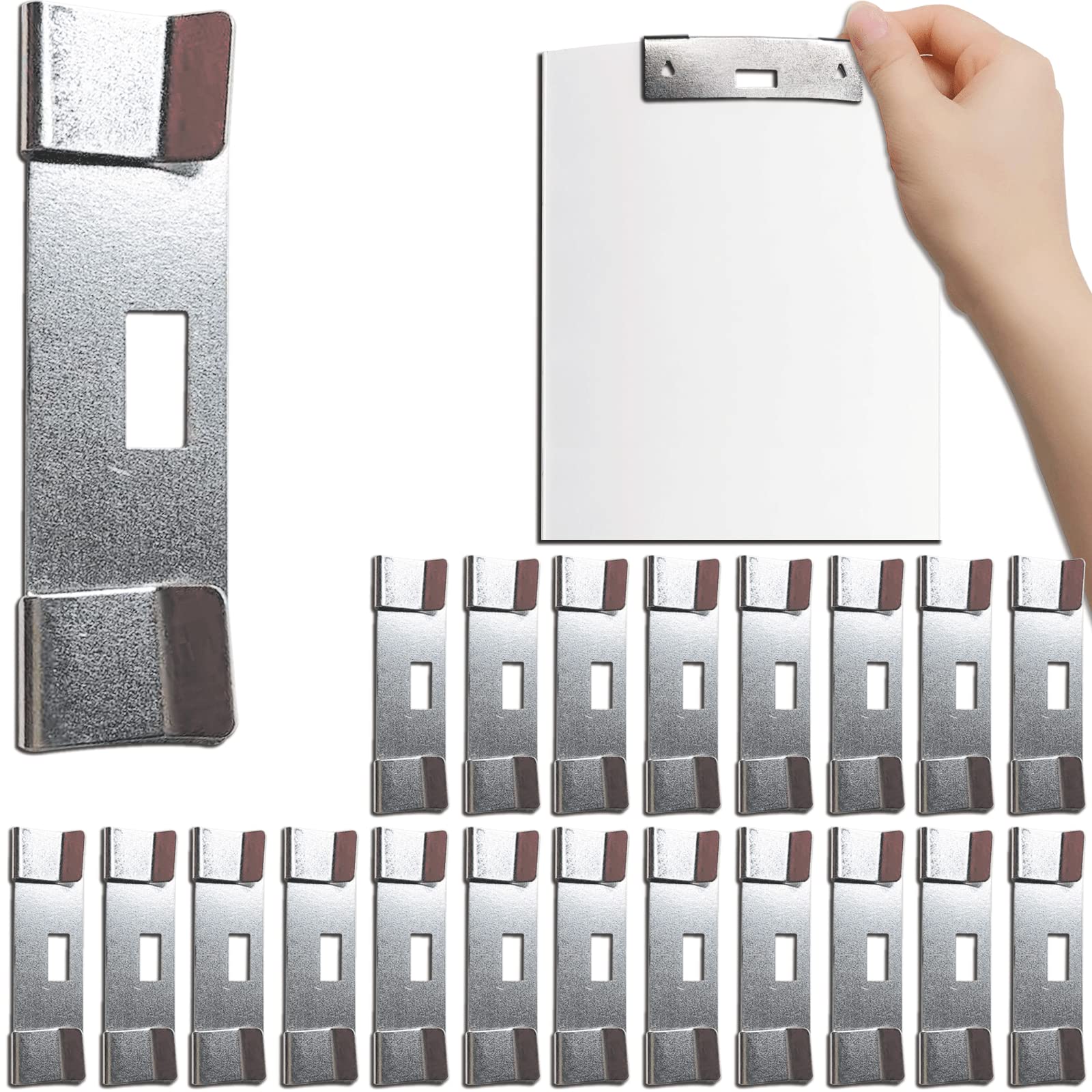 Vertical Blind Repair Vane Savers, Electroplated Vertical Blinds Repair Kit, Metal Vertical Blind Repair Tabs for Vertical Blinds Replacement Slats (30 PCS)