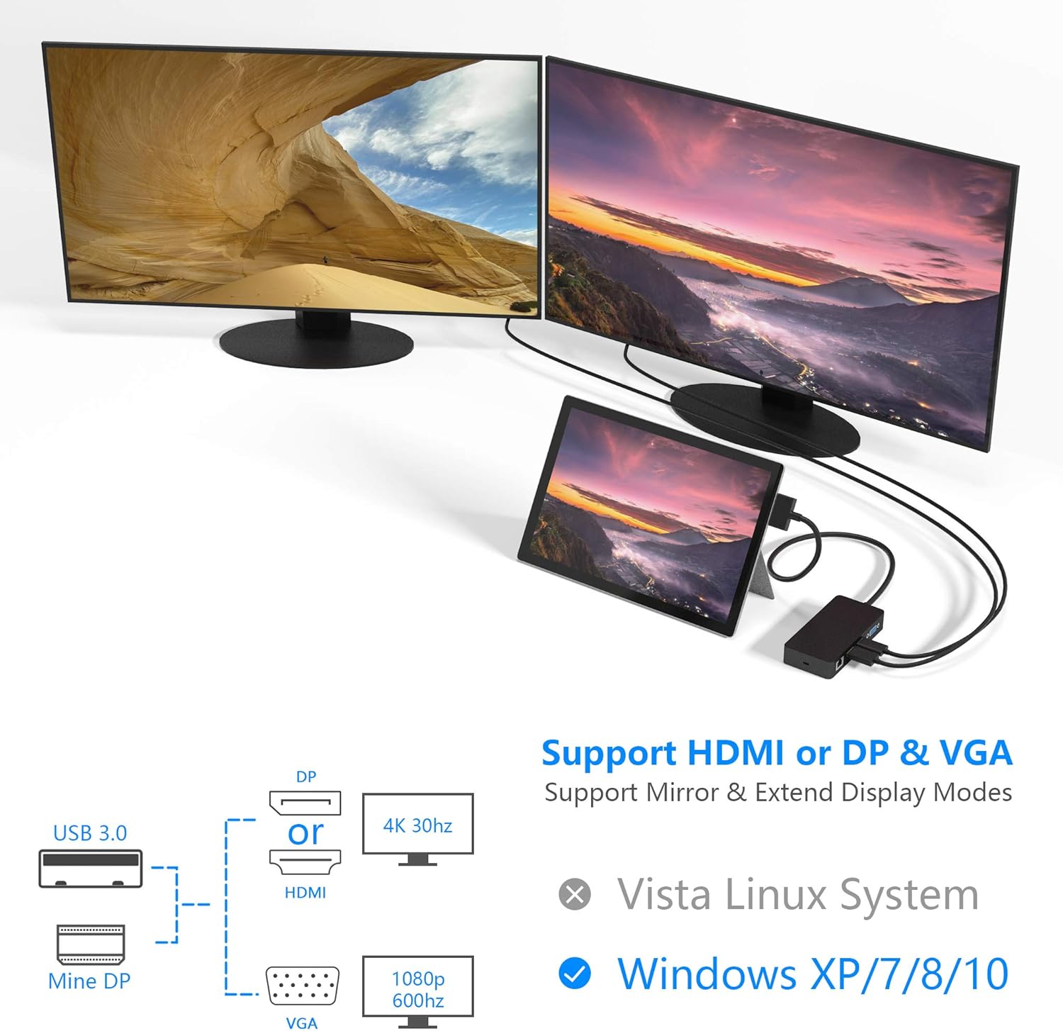 Black Friday Sale 2022 Surface Pro Dock for Surface Pro 4/Pro 5/Pro 6 USB Hub Docking Station with Gigabit Ethernet, 4K HDMI VGA DP Display, 3xUSB 3.0, Audio Out, USB C, SD/TF Card Slot Combo Dock Only for Surface Pro 4/5/6 Super Deal Product Surface Pro Dock for Surface Pro 4/Pro 5/Pro 6 USB Hub Docking Station with Gigabit Ethernet, 4K HDMI VGA DP Display, 3xUSB 3.0, Audio Out, USB C, SD/TF Card Slot Combo Dock Only for Surface Pro 4/5/6