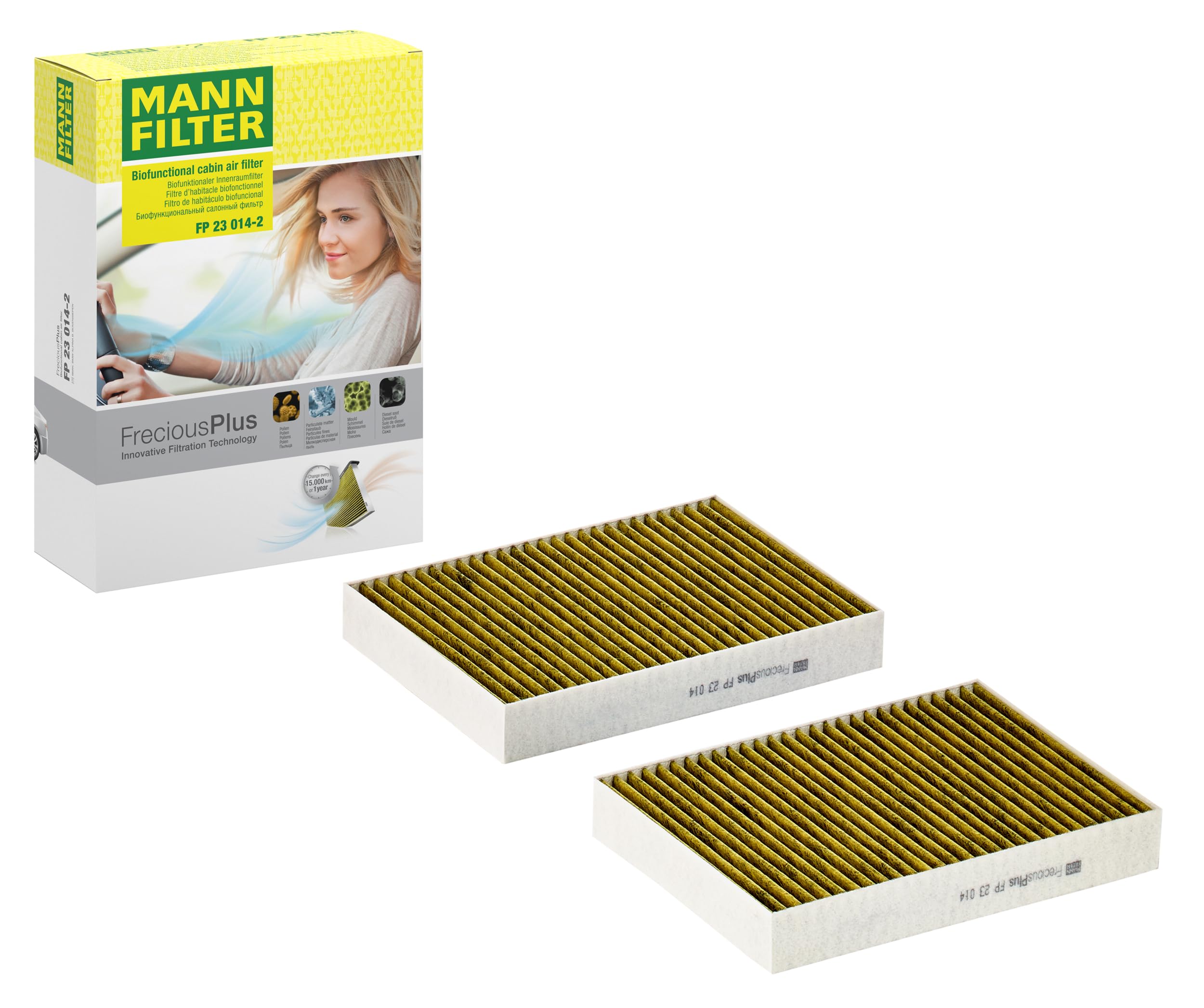 MANN-FILTER FP 23 014-2 Filtr powietrza kabinowego - SAMOCHODY OSOBOWE + DOSTAWCZE