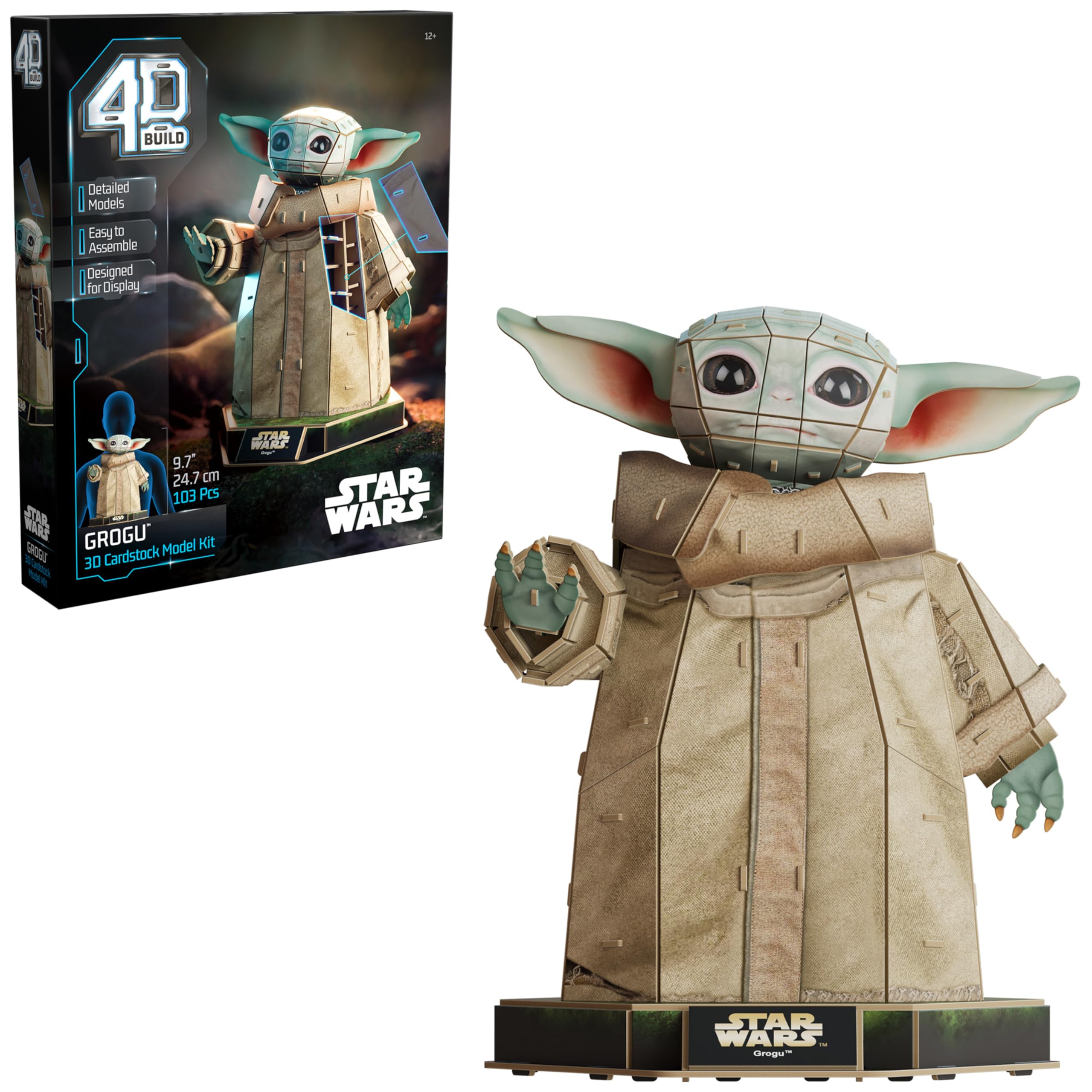 Amazon.com: 4D Build, Star Wars Grogu 3D Model Kit, Star Wars