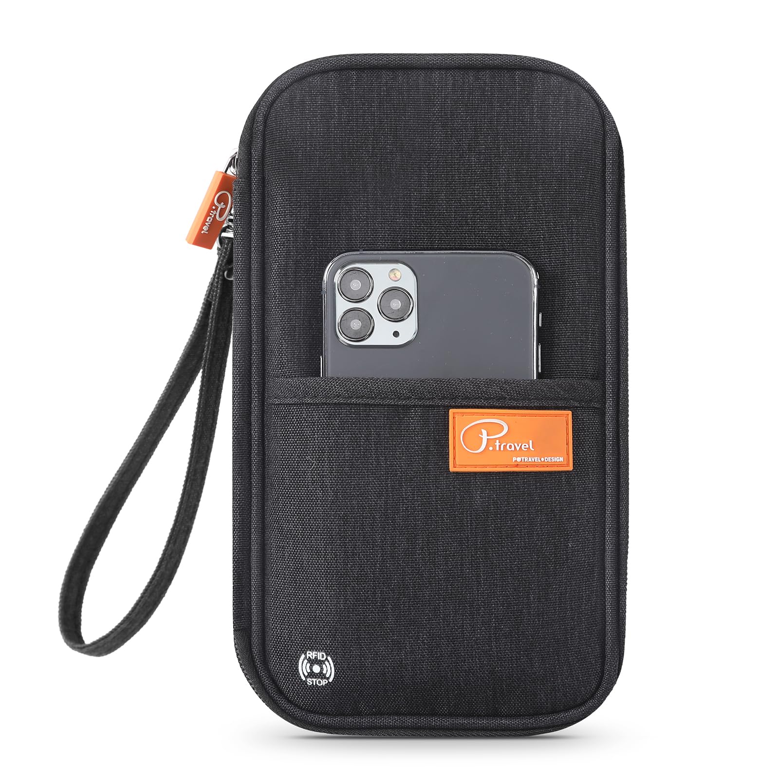 Family Passport Holder Organizer, RFID Blocking Travel Document Case, Lightweight Large Passport Cover Case Waterproof Bag Document Organizer for