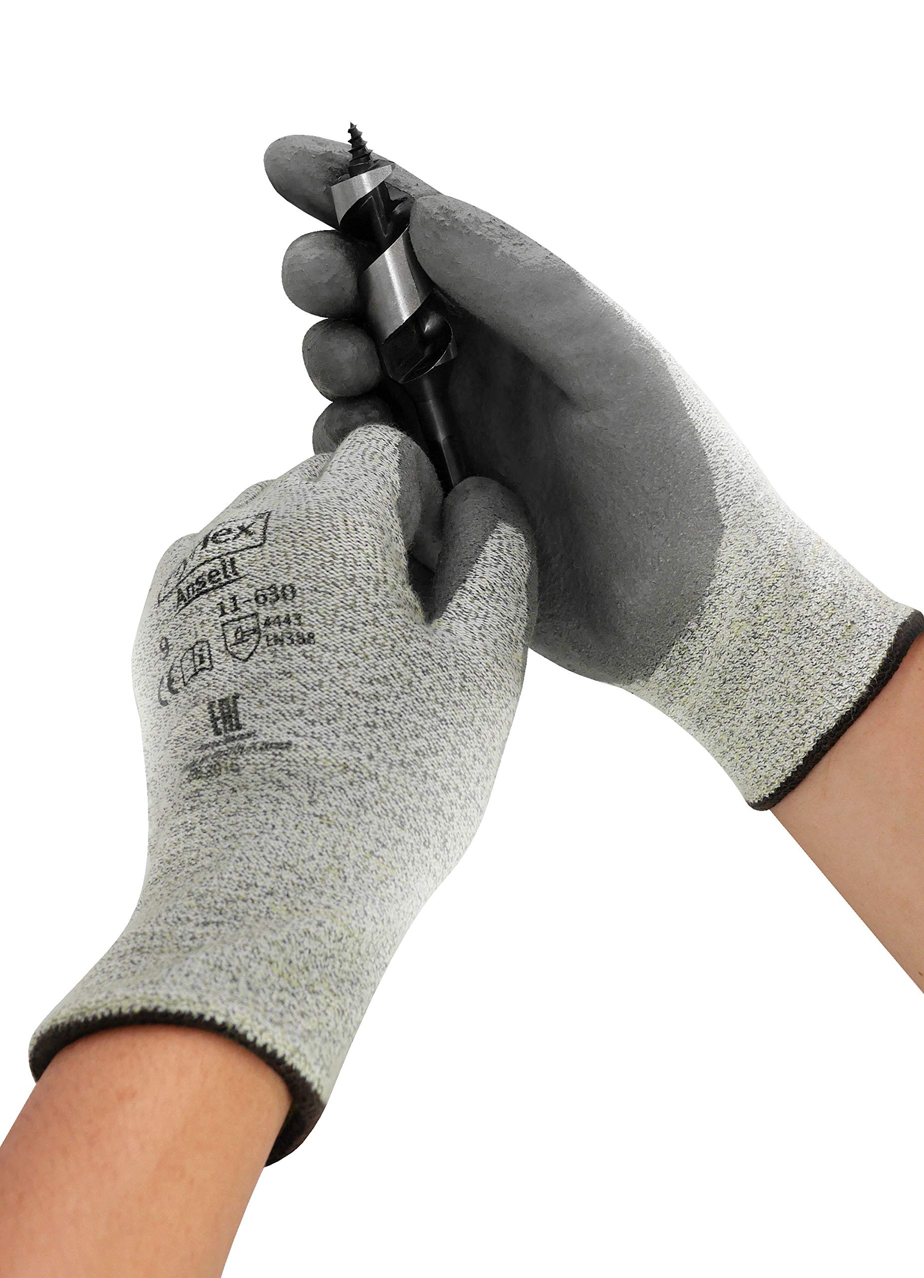 Ansell HyFlex 11-630 Guante protección contra cortes y mecánica, Tamaño 10 (12 Pares)