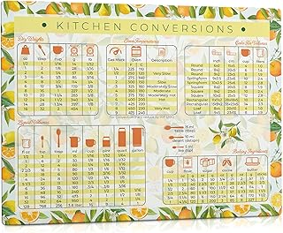 Kitchen Conversion Chart Magnet, Extra Large 11 x 8.5 Letter Size, Fridge Magnet for Baking & Cooking Measurements, Kitche...