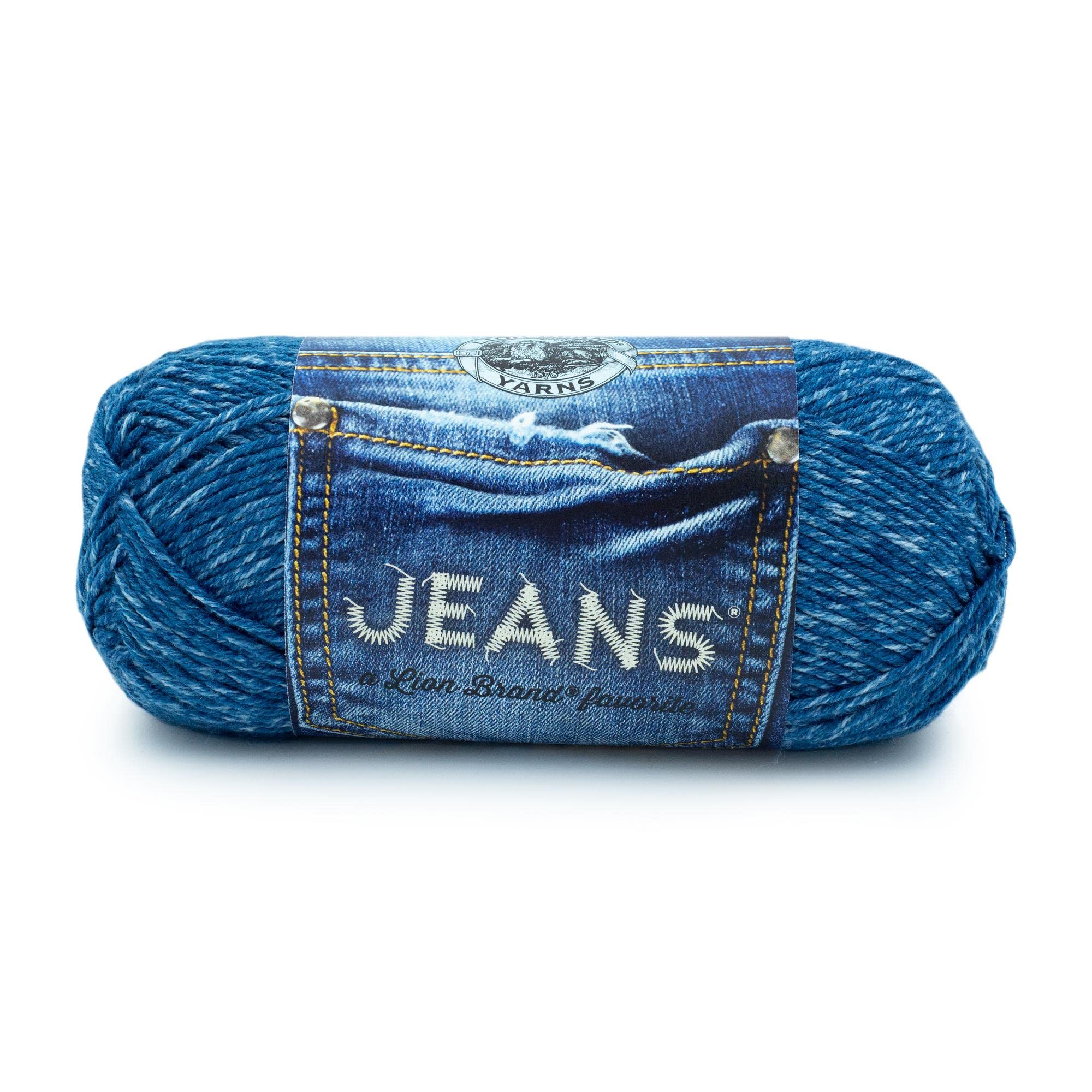Soft Jeans Yarn for Crocheting and Knitting, Stonewash, 1 Pack