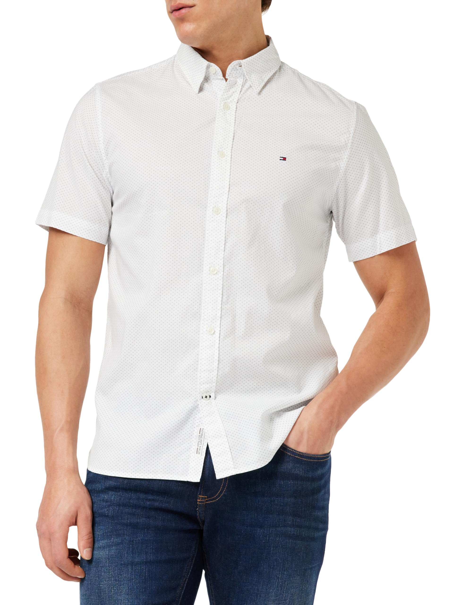 Tommy Hilfiger Camisa de Manga Corta para Hombre
