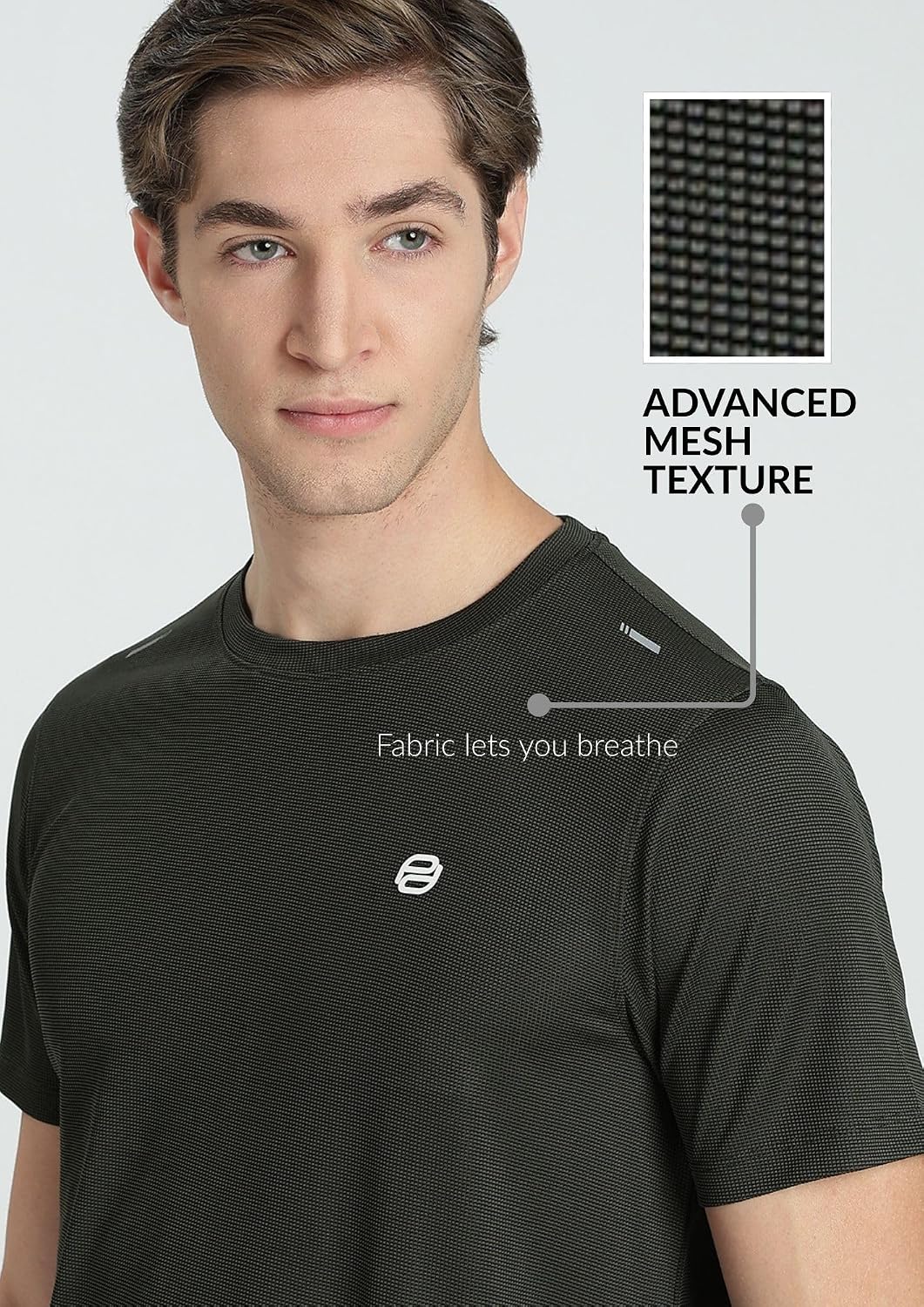 Pump’d Men's Solid Activewear Regular Fit Sports | Activewear | Running | Gym | Plain T-Shirt | Round Neck