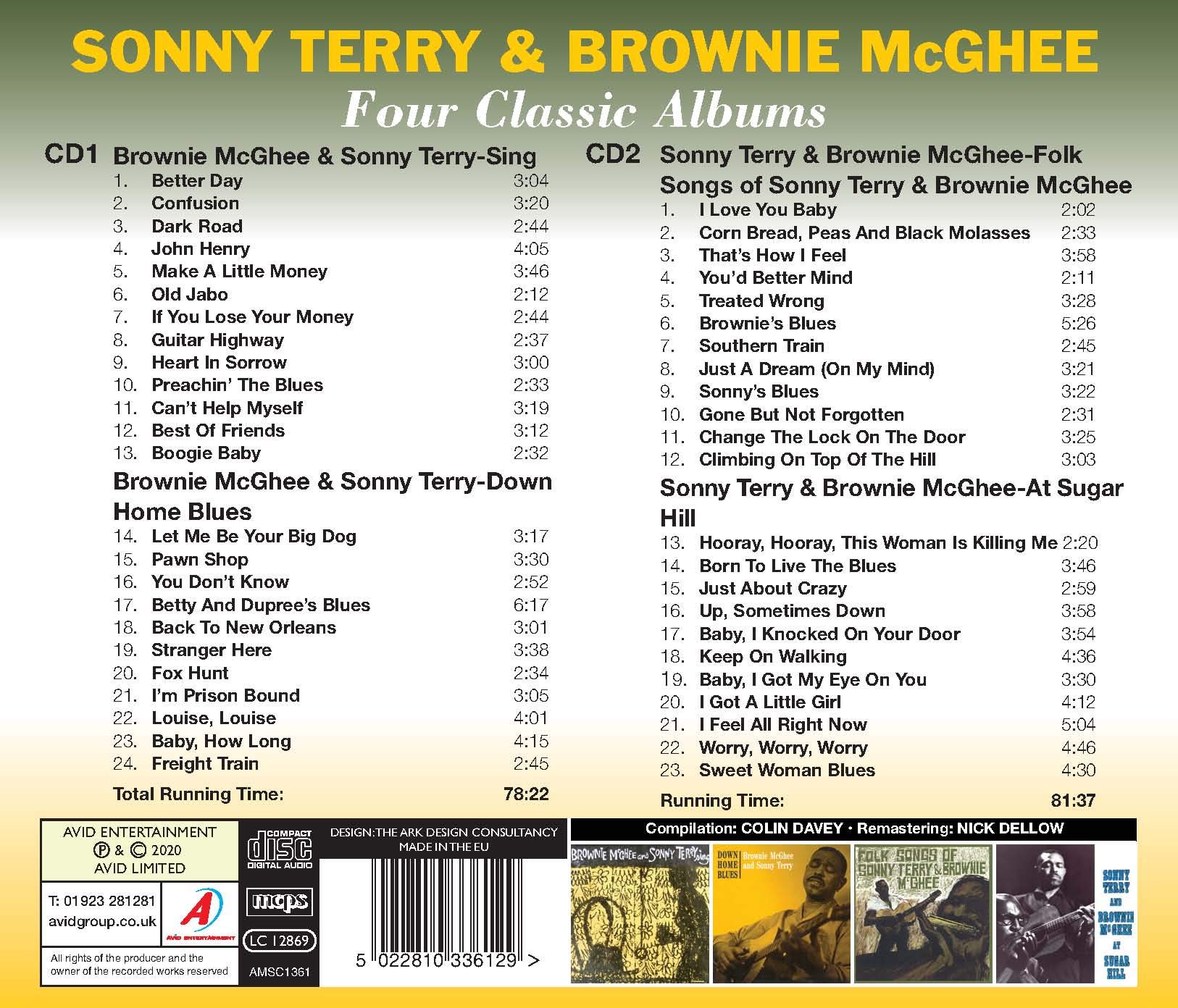 Four Classic Albums (Sing / Down Home Blues / Folk Songs Of Sonny Terry & Brownie McGhee / At Sugar Hill)