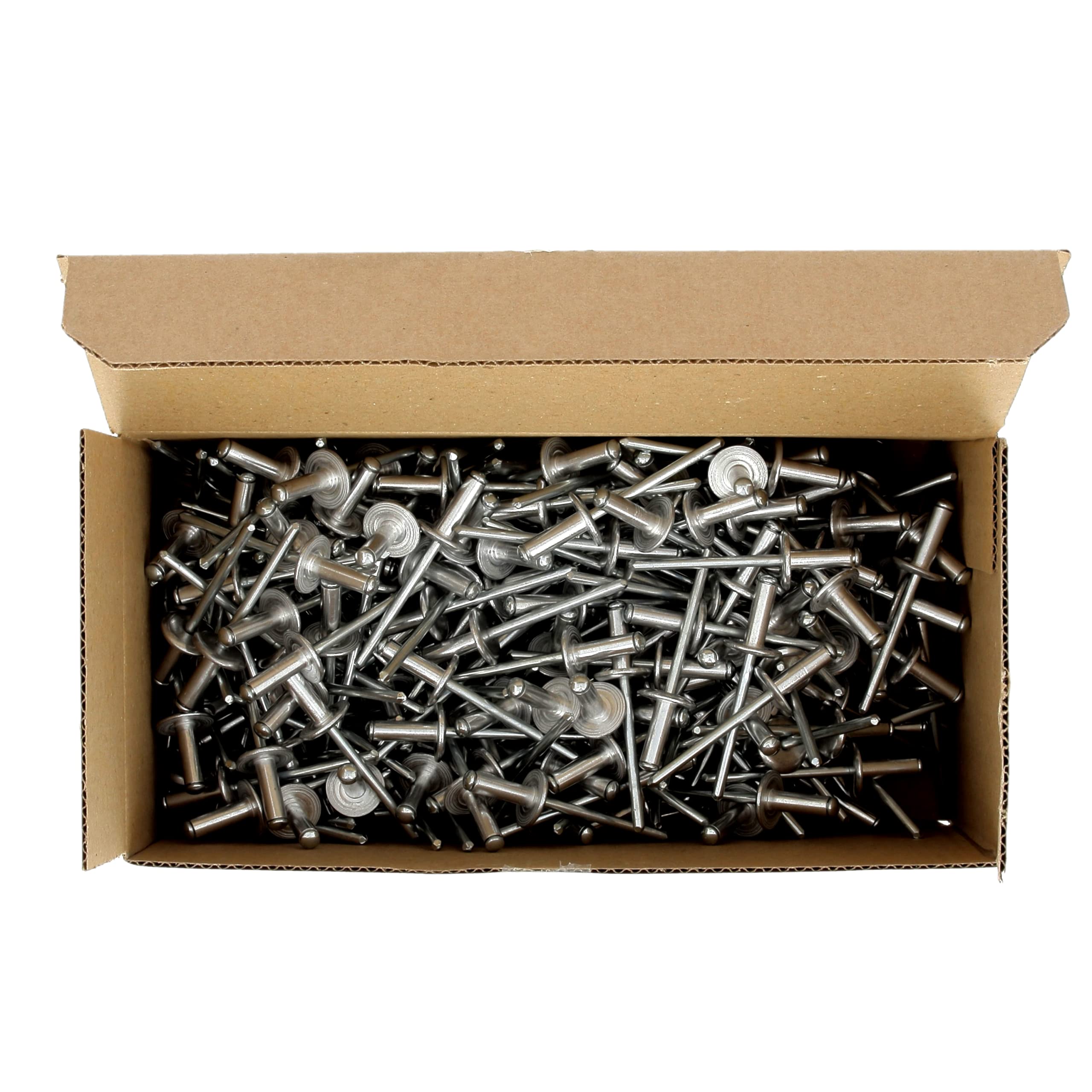 Restagraf - Rivet Tête Large Aluminium & Tige Acier - Compatible avec Fiat 500, Bravo II, Grande Punto/Evo - Diamètre 4,8 mm - Longueur 14 mm - Réf. 4104 - Boîte de 250
