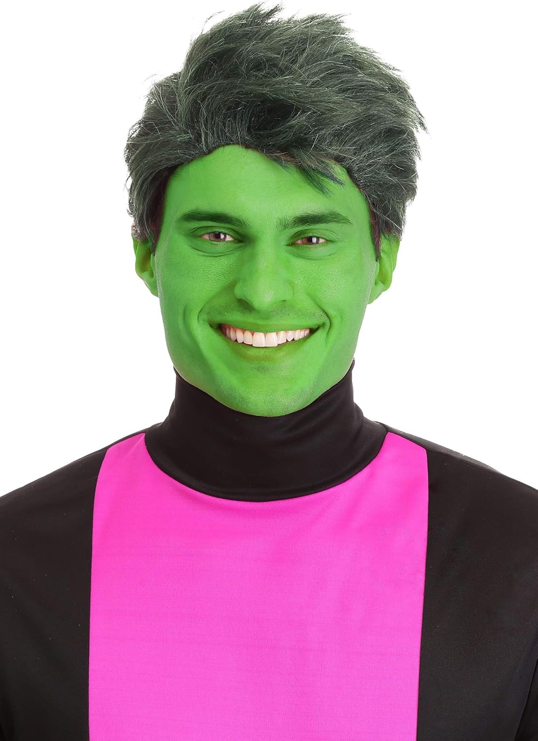 Fun Costumes Green Shapeshifting Superhero Wig Men's Standard
