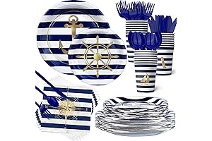 Nautical Party Plates and Napkins - Nautical Theme Party Supplies