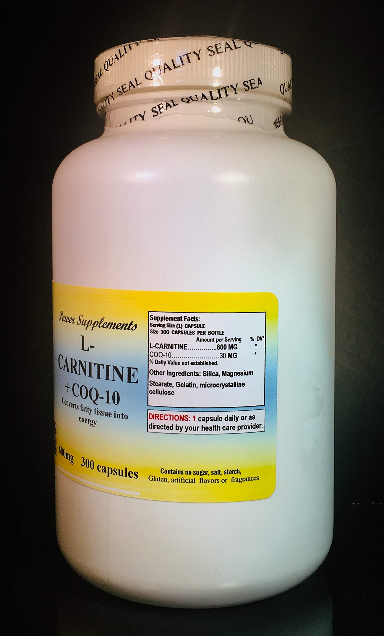 l carnitina power Amazon.com: Power Supplements L-carnitina 600mg, Coq-10 30mg cardiovascular salud, ayuda energética, ayuda renal