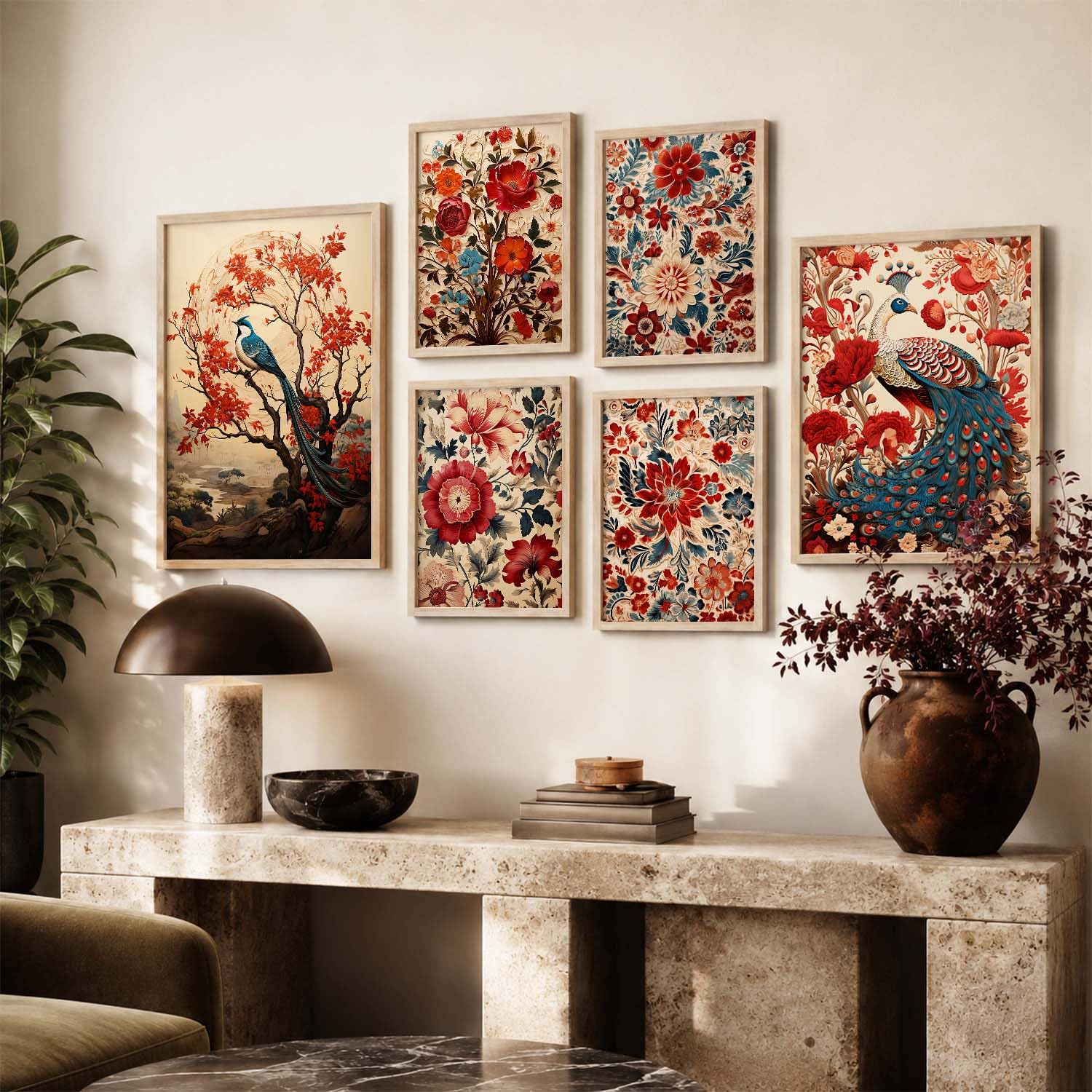 Madhubani Wall Art Paintings - Set of 6 -4