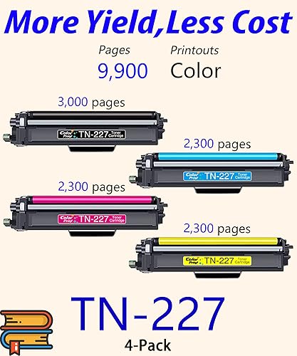 Miniatura 2 de COLOR PRINT Cartucho de tóner compatible para Brother TN227 TN-227 TN227BK TN223 para impresora HL-L3210CW HL L3230CDW L3710CDW L3270CDW MFC-L3710CW