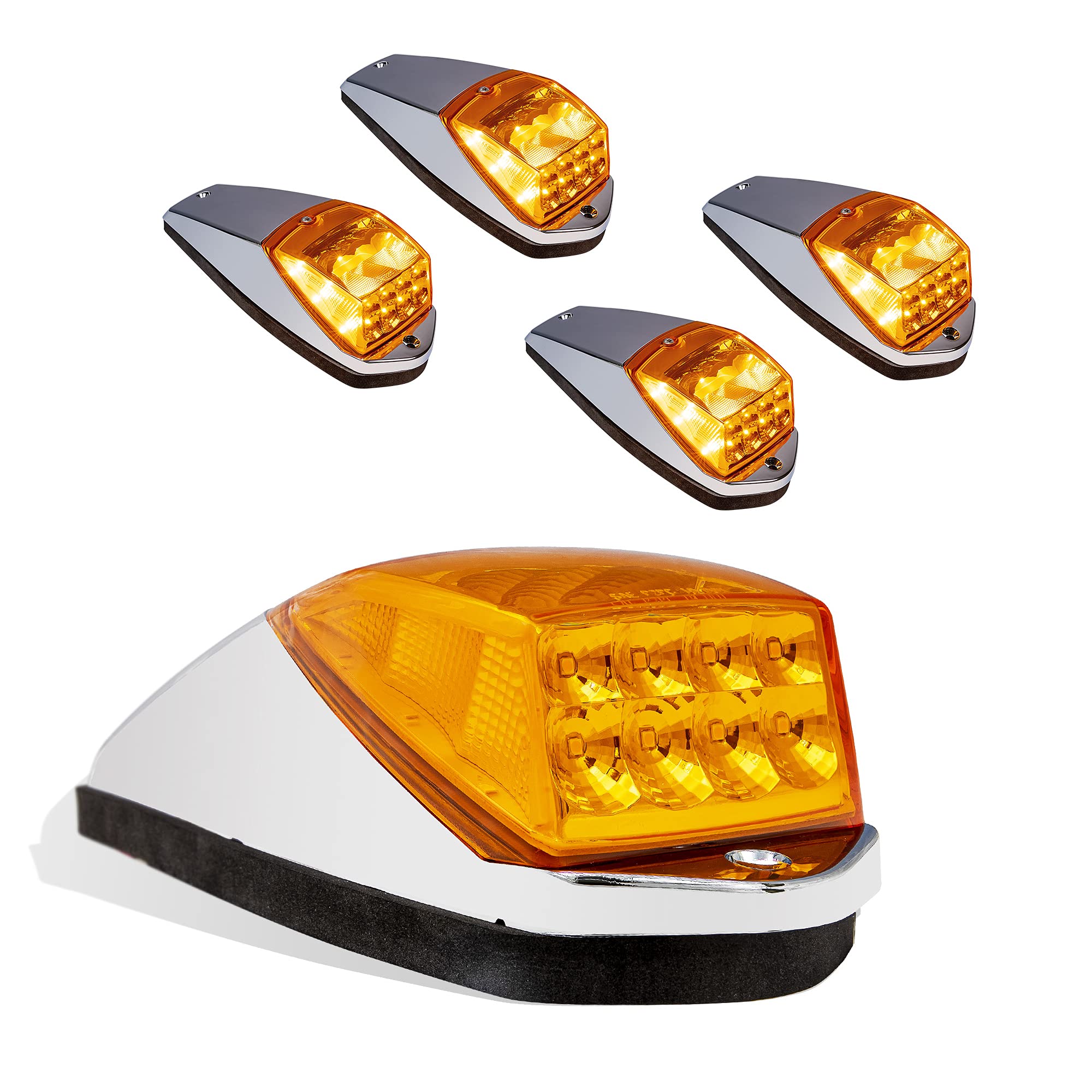 Buy Amber LED Cab Marker Lights Kit for Semi Truck [DOT FMVSS 108] [SAE