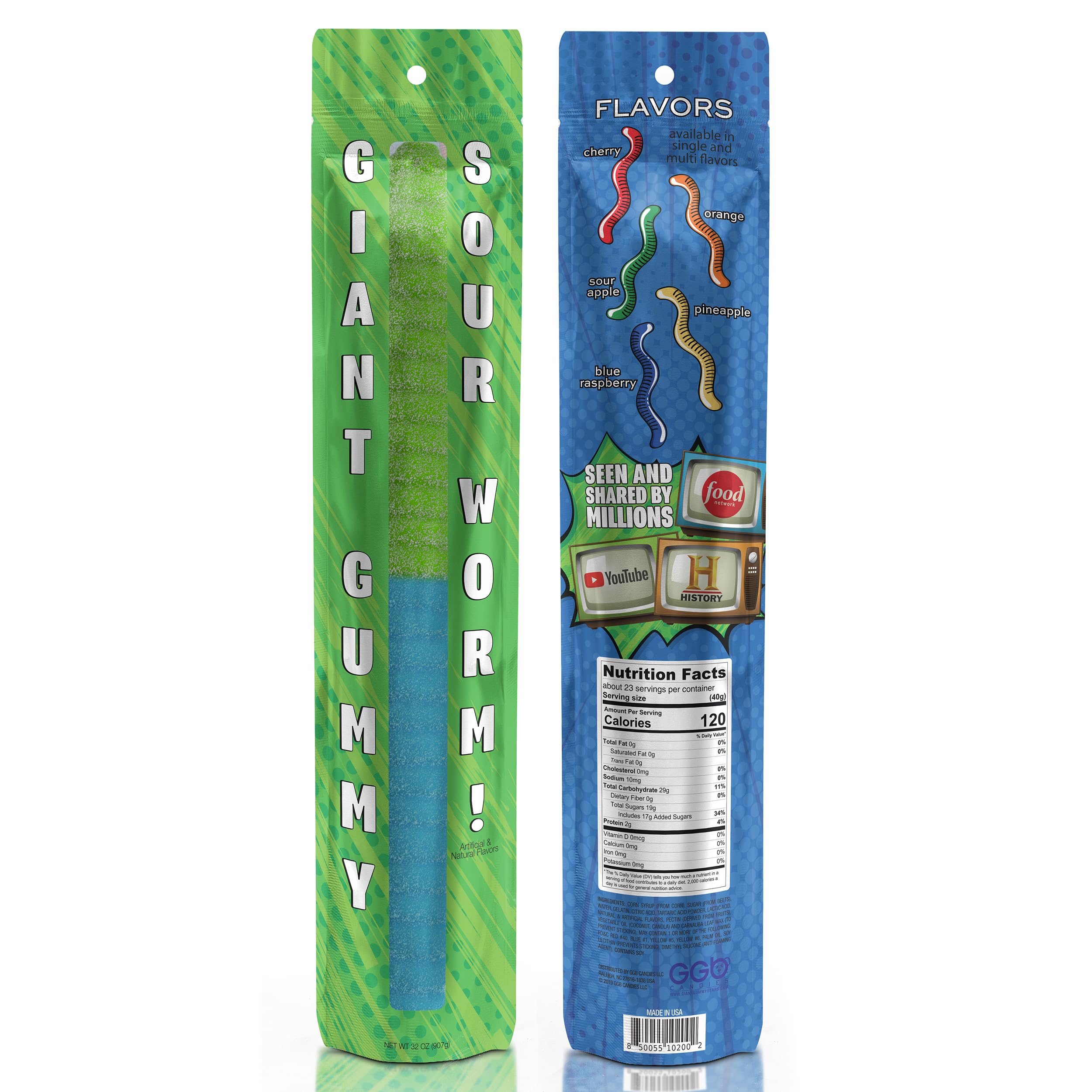 Amazon.com : Sour Giant Gummy Worm - Large 2 Pound Gummy Candy