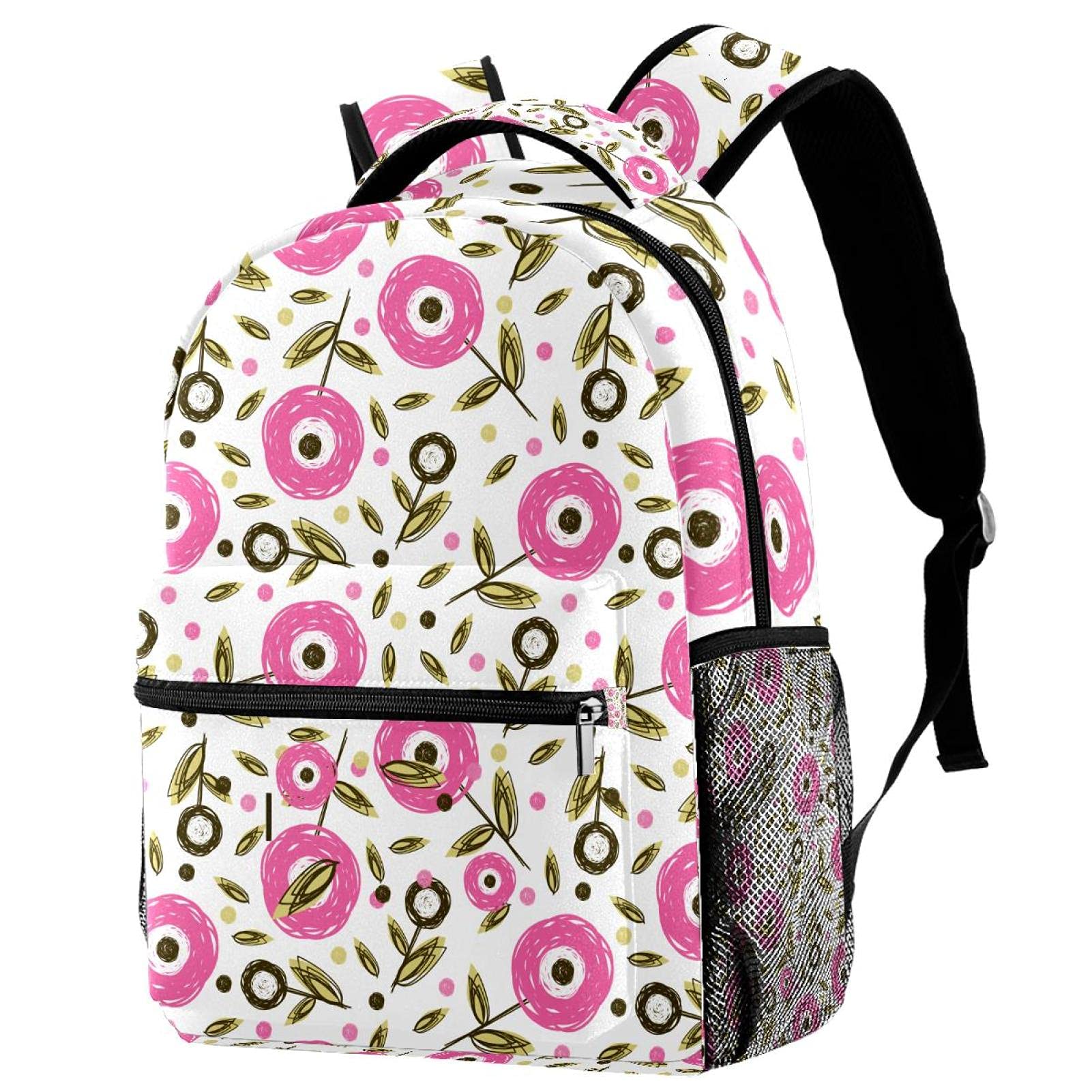Sac à dos d'école multicolore imprimé lapin indien pour collège et lycée