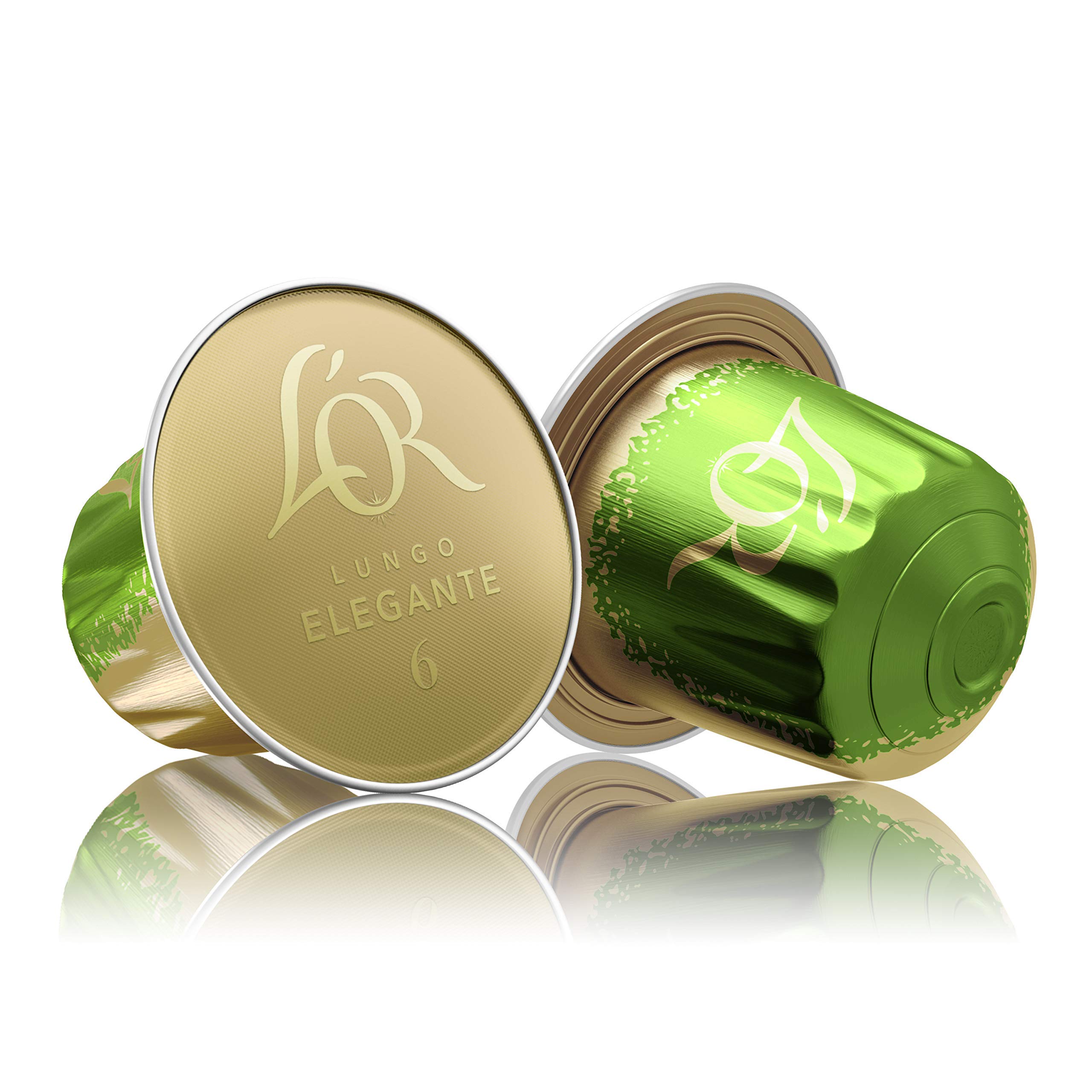 L'OR Espresso Café Lungo Eleganteintensité 650 Cápsulas De Aluminio, Compatible con Máquinas Nespresso * (Conjunto De 5X10 Cápsulas)