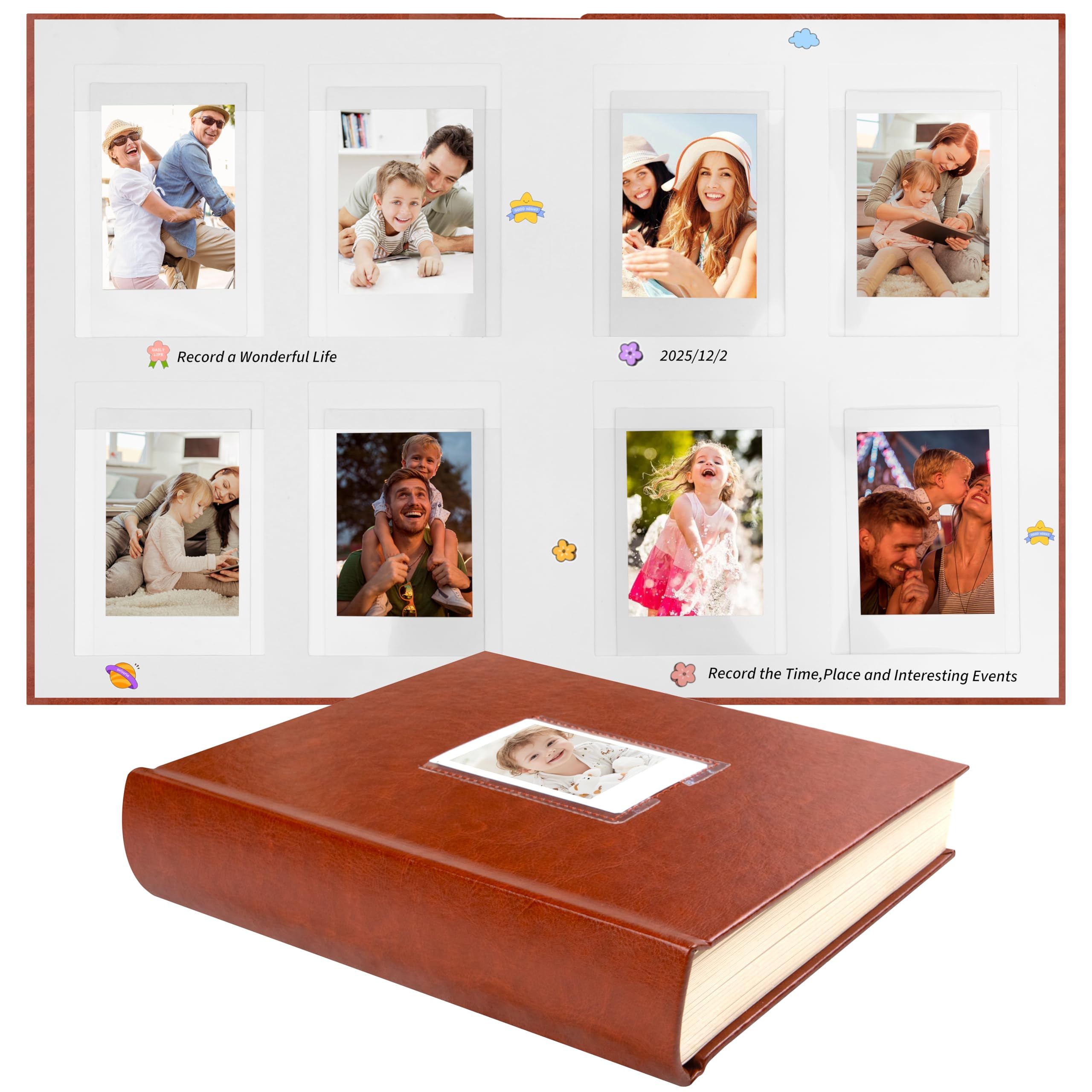 Amazon.com: Ruibytree 128 Pockets Instant Mini Photo Album for 2x3