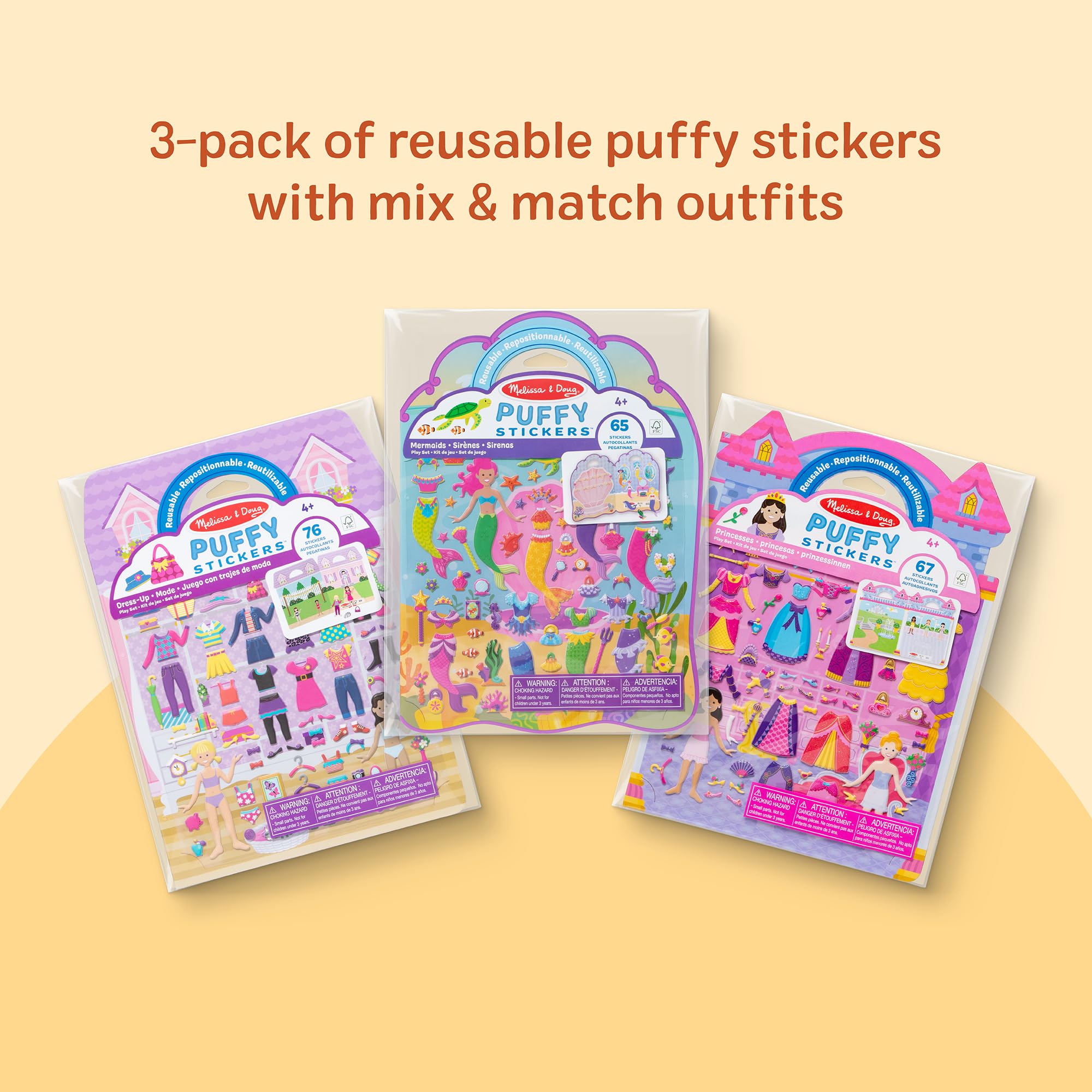 Melissa & Doug Puffy Sticker Activity Books 3-Pack Play Set — Amazon image 3
