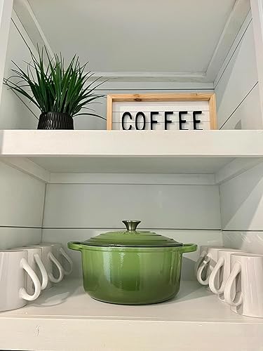 Miniatura 6 de Larder & Vine Juego de 4 piezas de hierro fundido esmaltado, apto para horno y adecuado para todas las estufas, incluye olla holandesa de 5.7