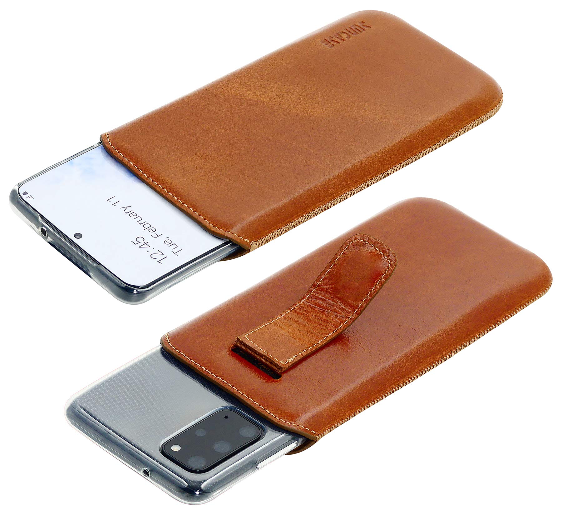 Suncase Custodia In Pelle Originale Per Oppo A72 Con Linguetta Di Estrazione E Cover In Silicone Inclusa - 2