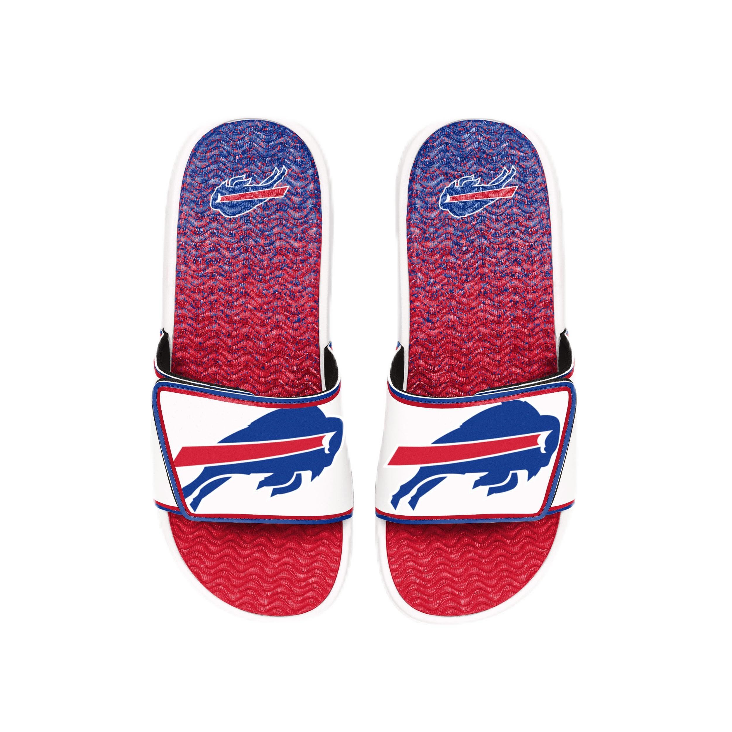 FOCO mens Nfl Primary Team Logo Gradient Gel Slide Sandals
