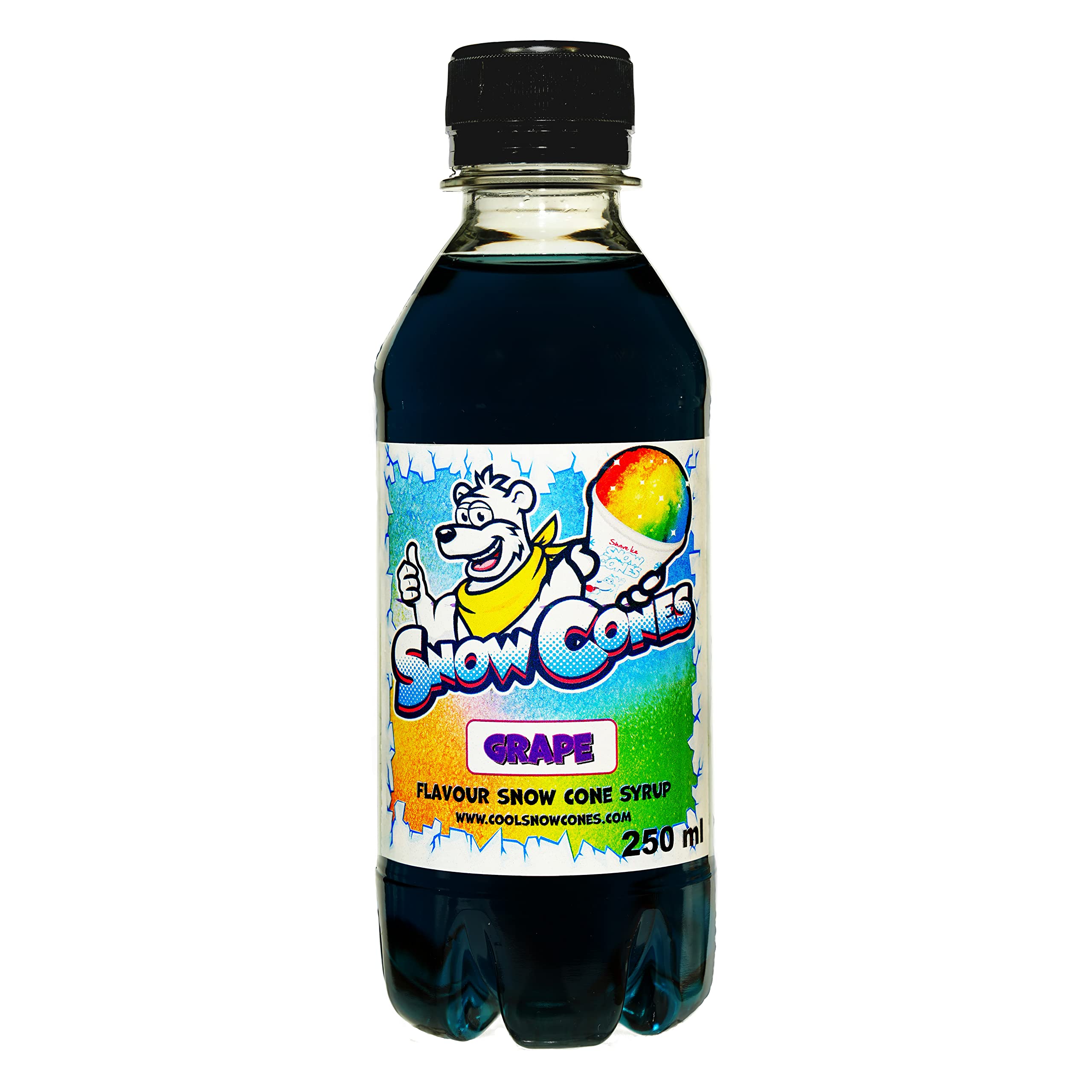 100% Authentic Snow Cone syrup 250ml Shave Ice Slush (Grape)