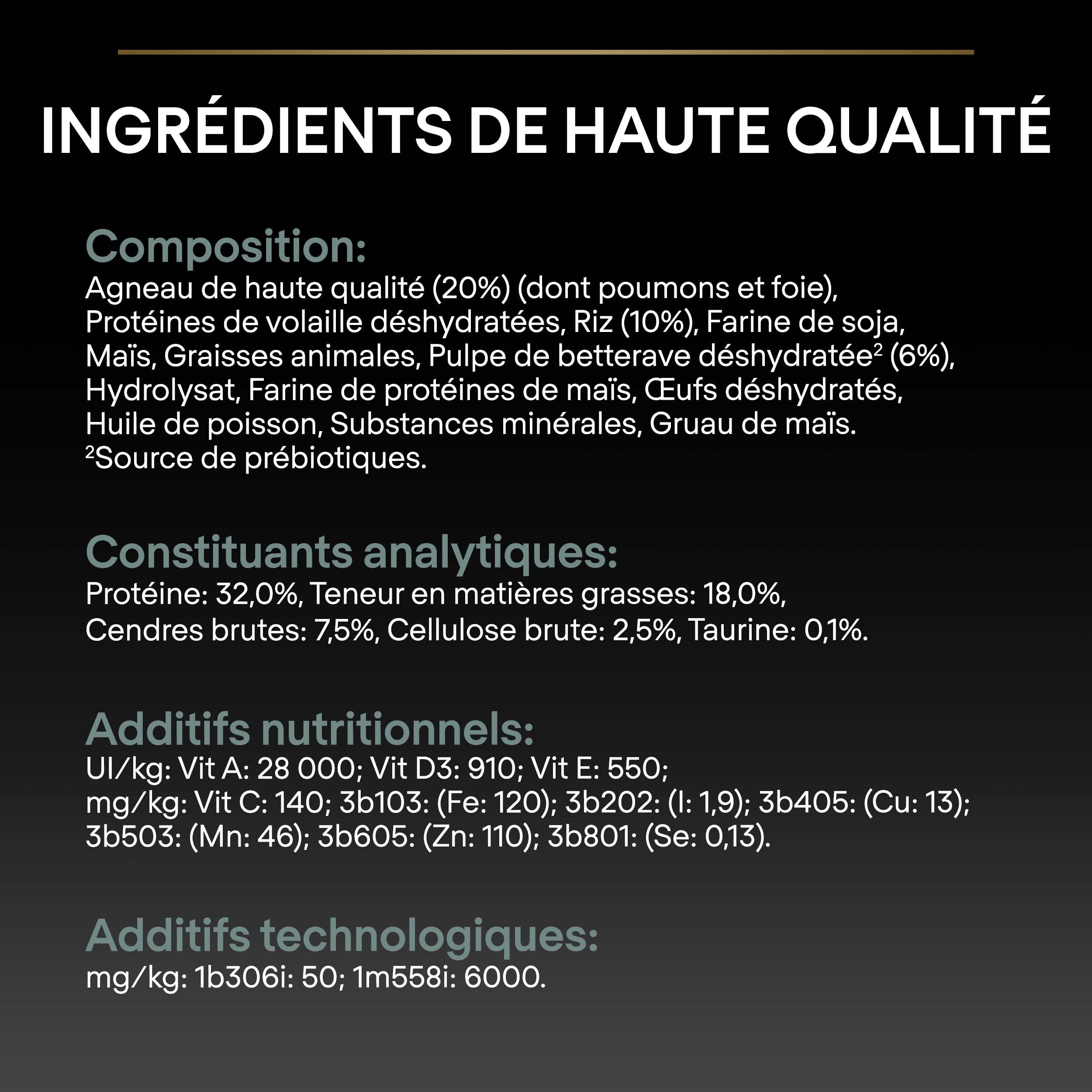 PURINA PRO PLAN | Sensitive Digestion | Croquettes complètes pour chiot de grande taille & corpulence athlétique | Favorise un système digestif sain | Riche en Agneau | Croquettes | Sac de 12kg